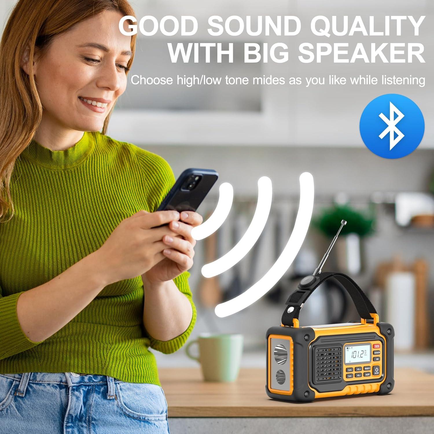 Radio Meteorológica de Emergencia SIYEGK con Manivela 10000mAh