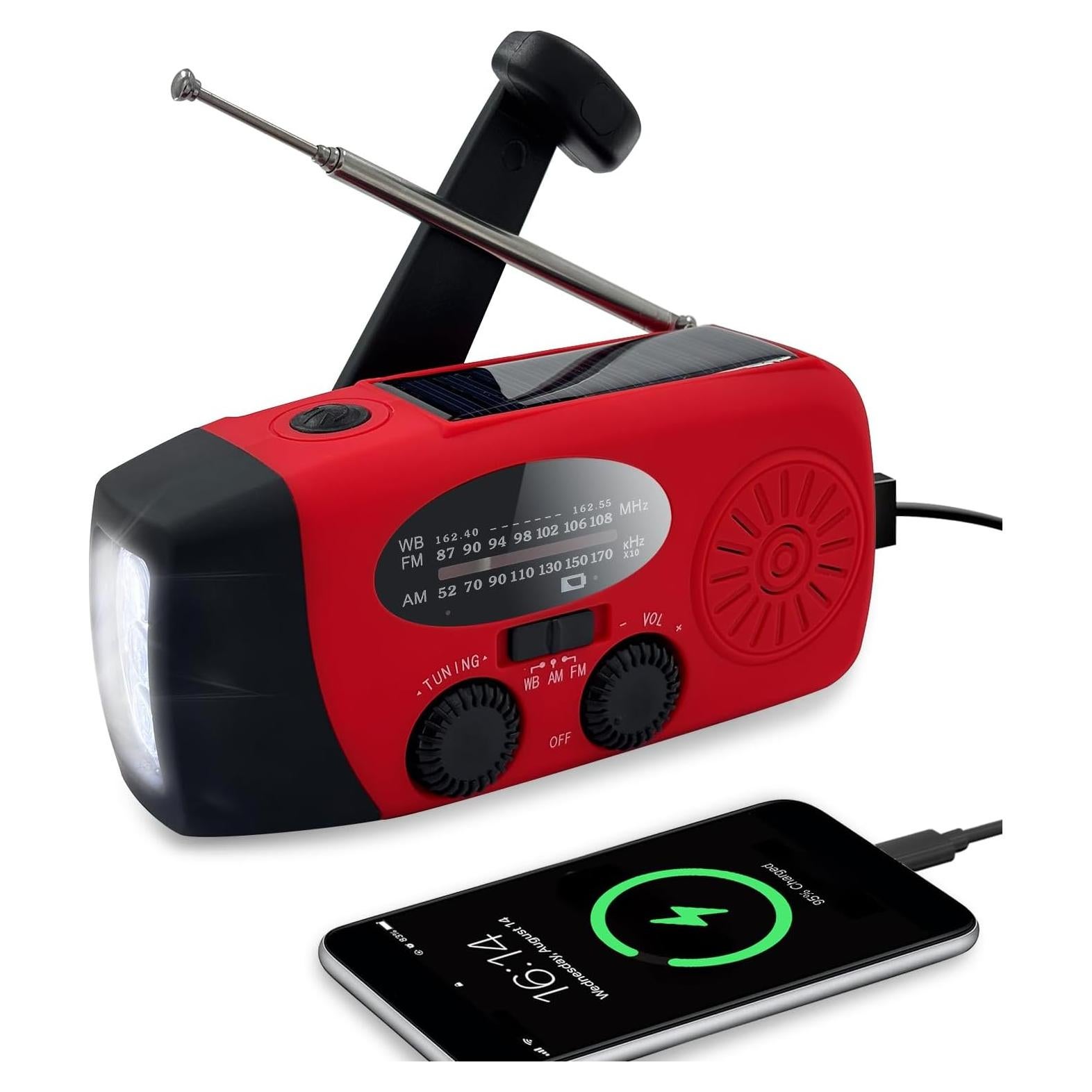 Radio Meteorológica de Emergencia Puyinii AM/FM NOAA 2000mAh