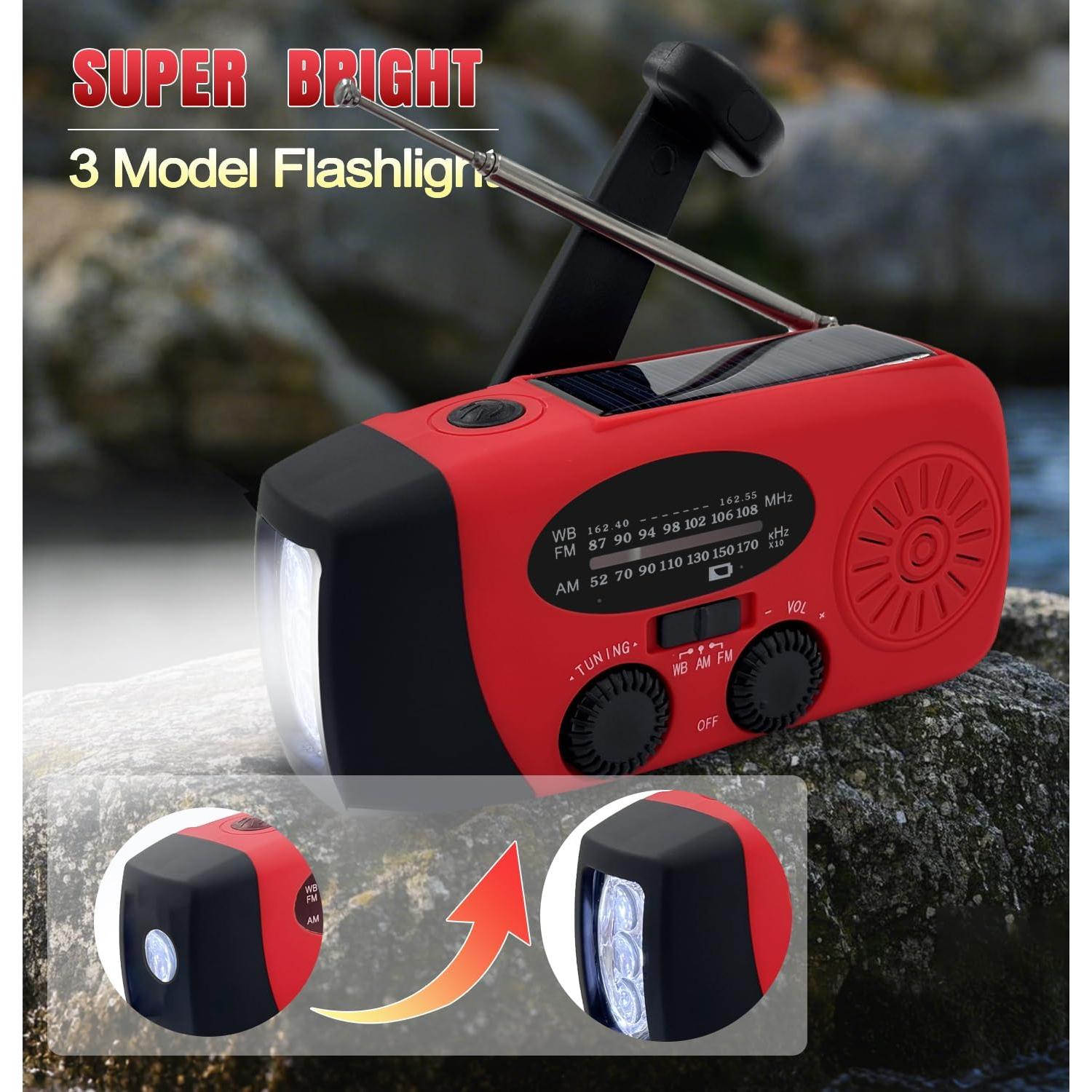 Radio Meteorológica de Emergencia Puyinii AM/FM NOAA 2000mAh