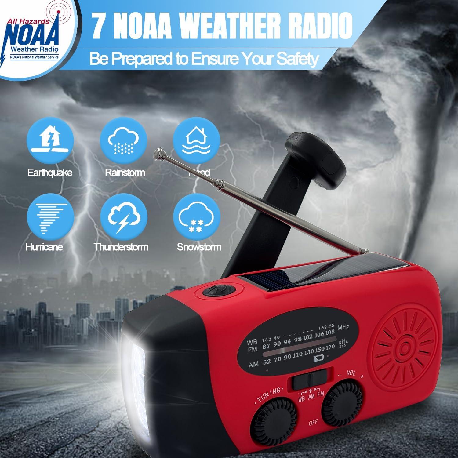 Radio Meteorológica de Emergencia Puyinii AM/FM NOAA 2000mAh