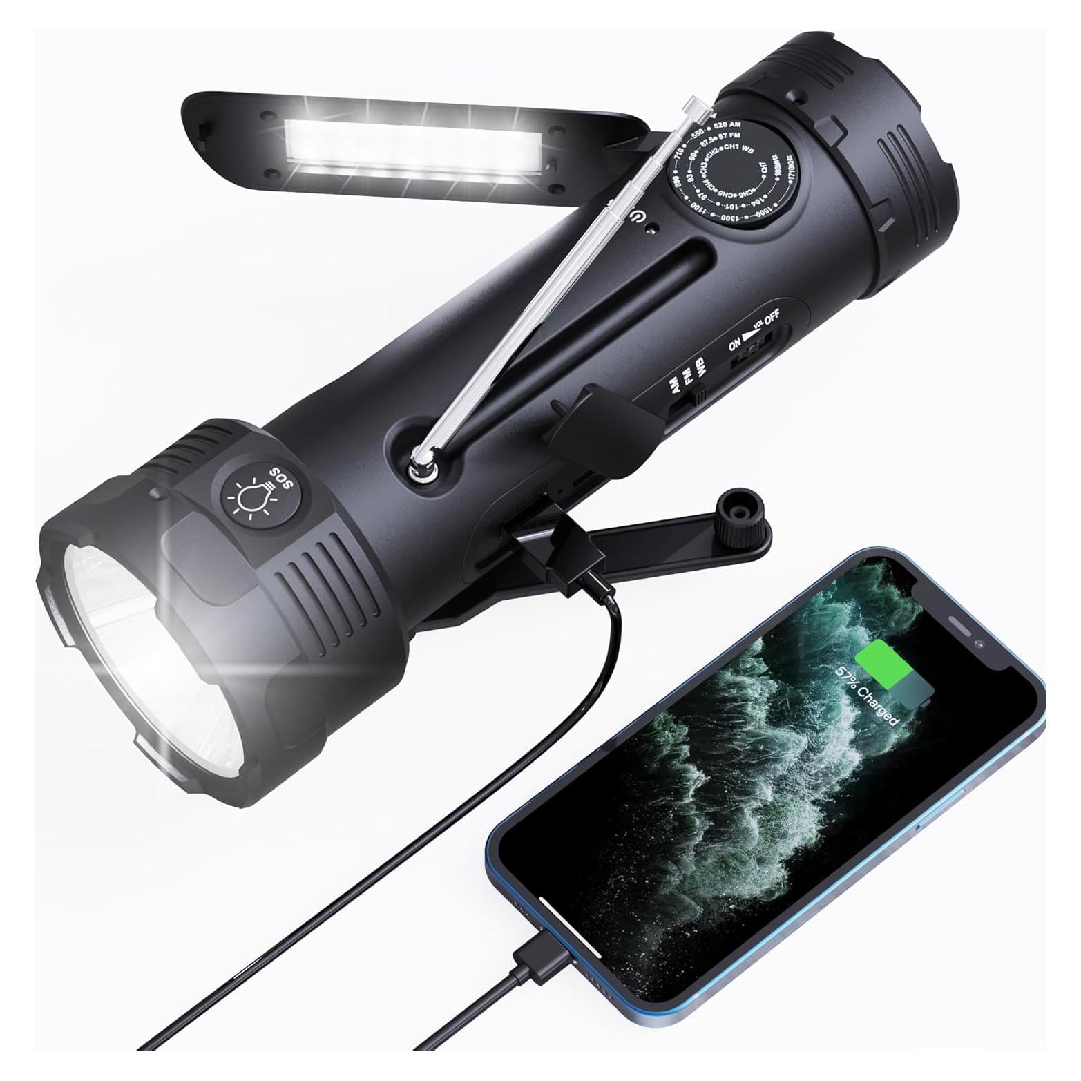 Linterna de Emergencia PPLEE con Radio NOAA y Cargador USB