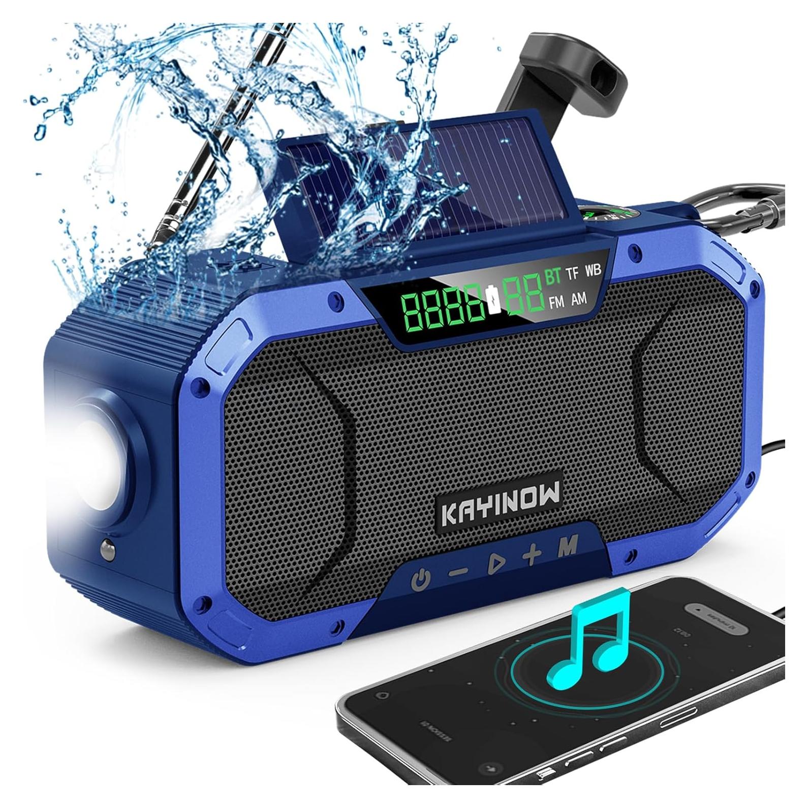 Radio Meteorológica KAYINOW DF-580 Portátil Bluetooth 5000mAh