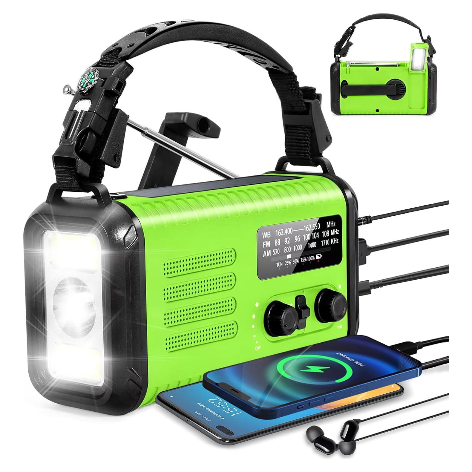 Radio Meteorológica Portátil Condor 1 20000mAh USB Solar Manivela