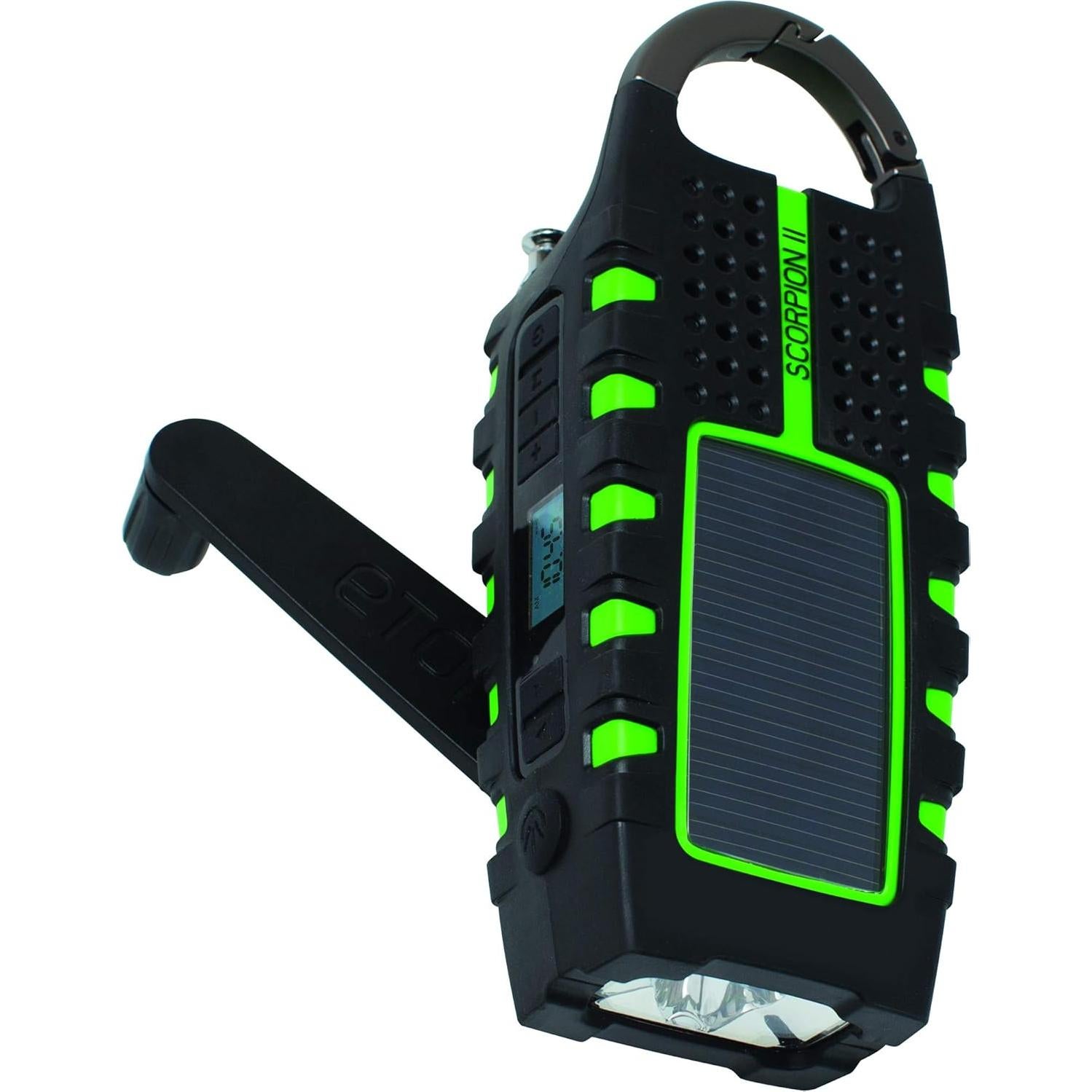 Radio de Emergencia Eton Scorpion II con Linterna LED y Cargador Solar