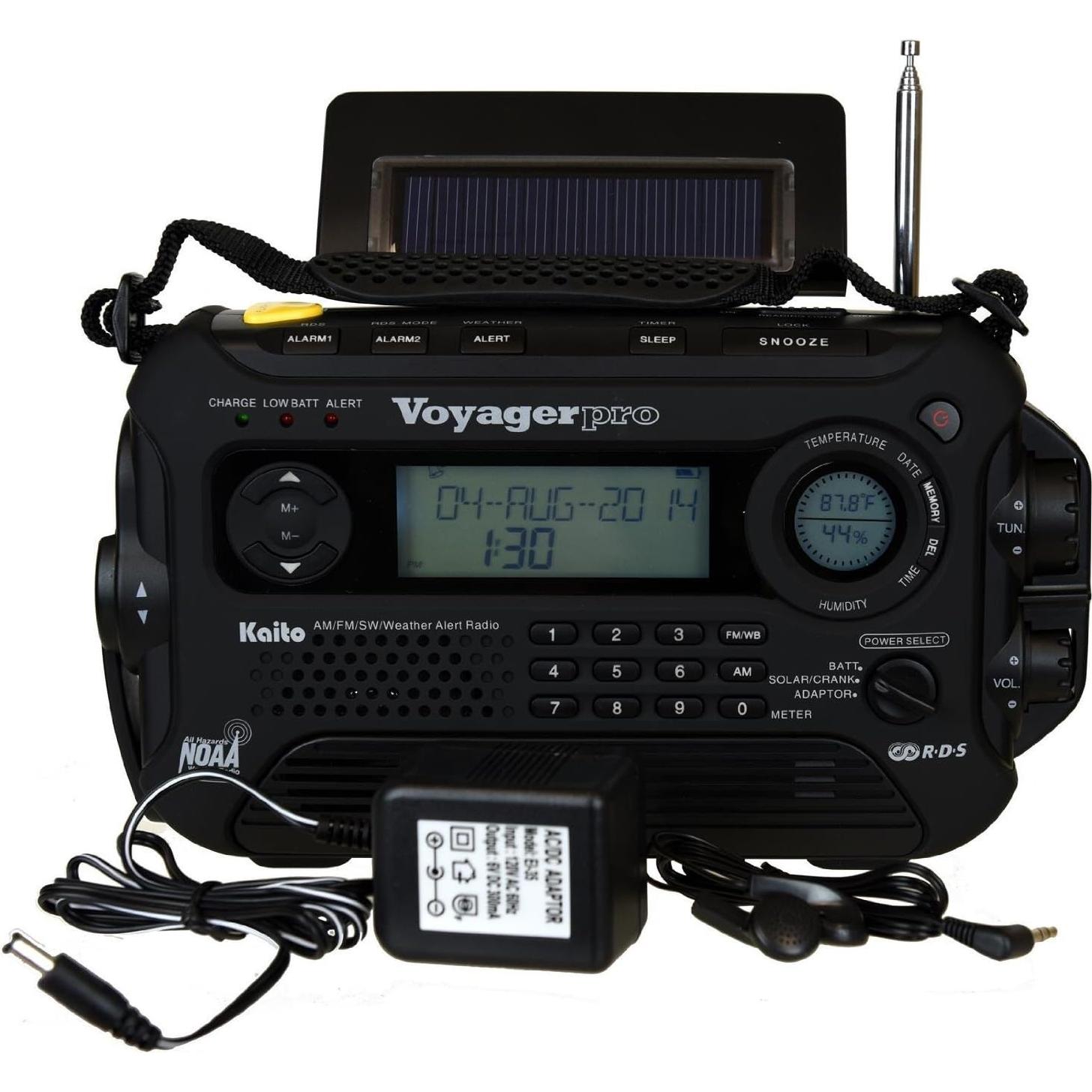 Radio de Emergencia Kaito KA600 Solar y Dynamo AM/FM/LW/SW