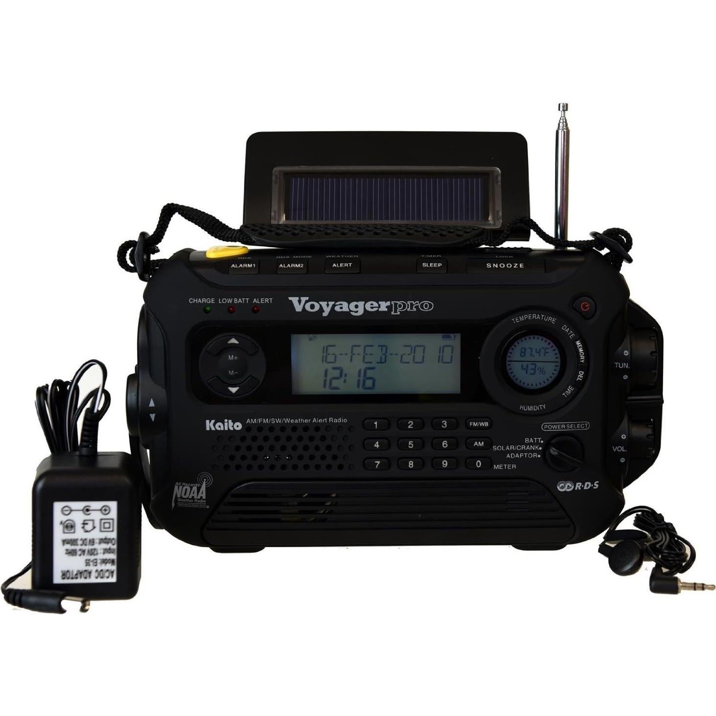 Radio de Emergencia Kaito KA600 Solar y Dynamo AM/FM/LW/SW