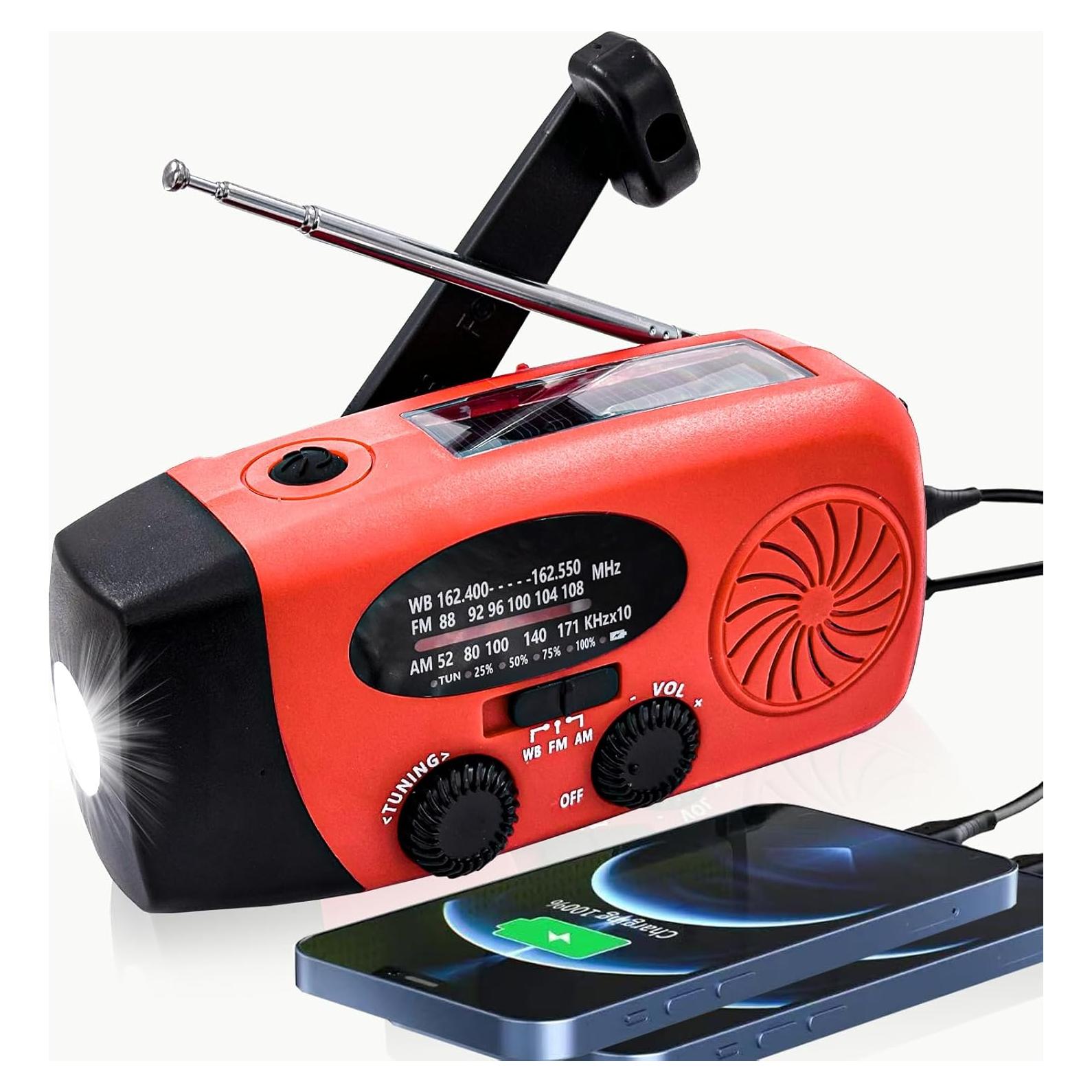 Panel Solar de Emergencia Rumenglai 2000mAh Radio NOAA