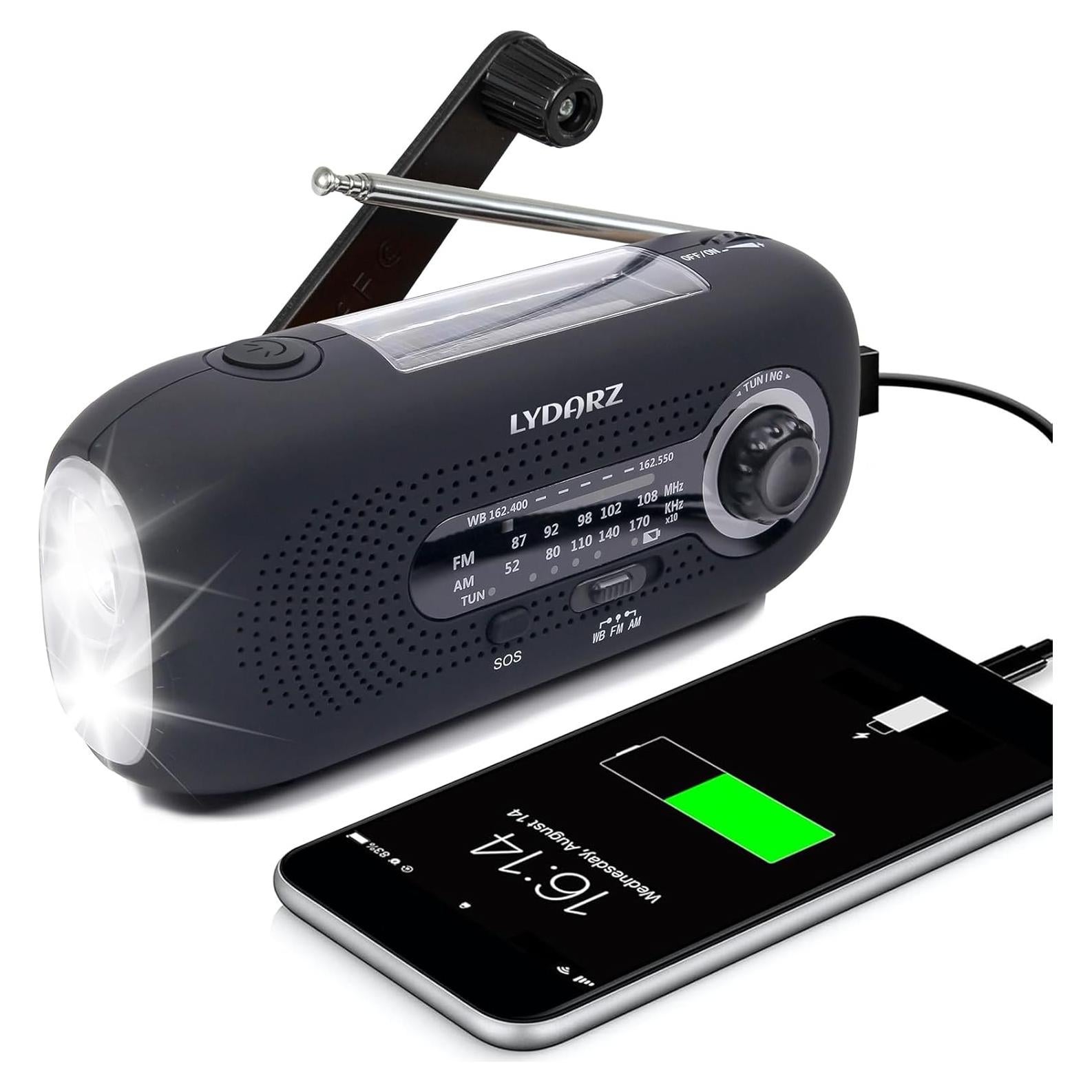 Radio Meteorológica de Emergencia LYDARZ HN-098S Solar Portátil