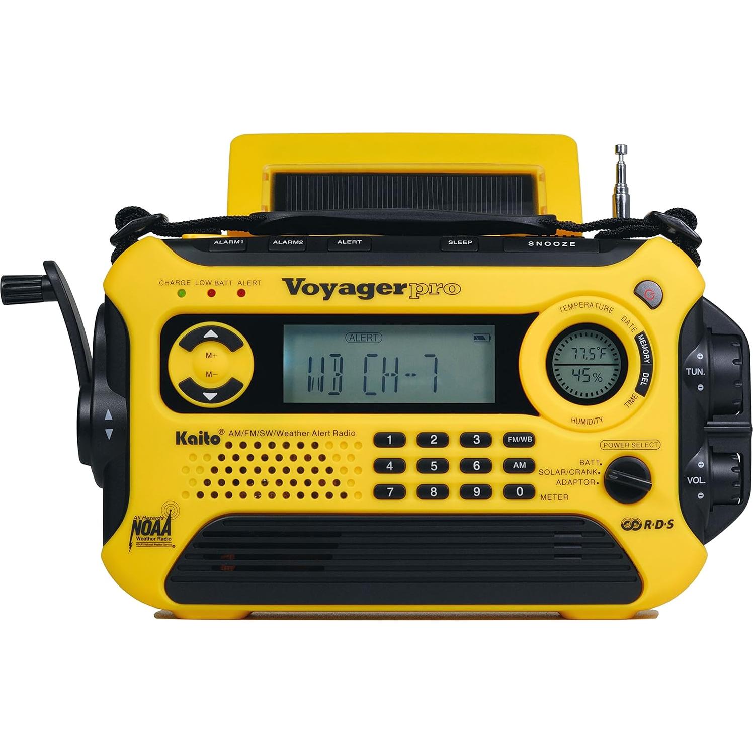 Radio de Emergencia Kaito KA600 Solar y Dynamo AM/FM/NOAA