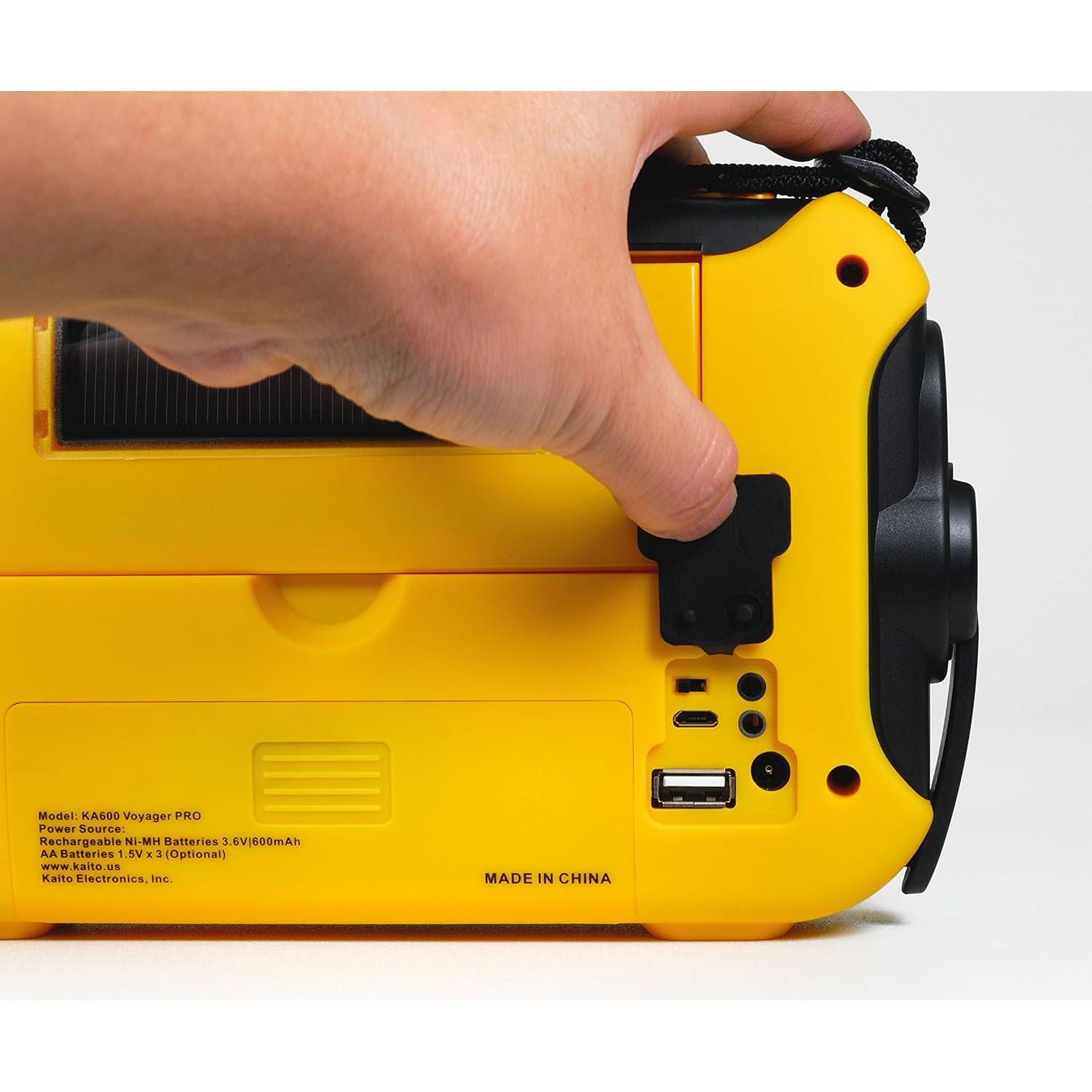 Radio de Emergencia Kaito KA600 Solar y Dynamo AM/FM/NOAA