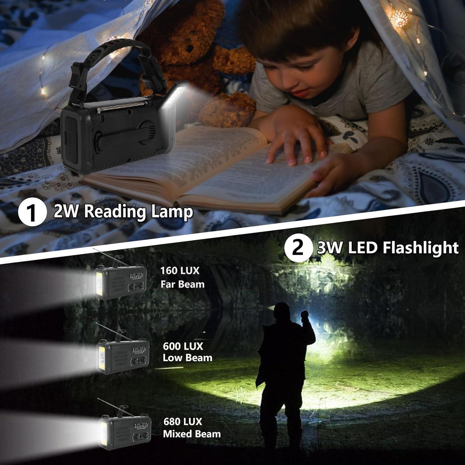 Radio Meteorológica de Emergencia Tiemahun Condor 1 USB-C Solar