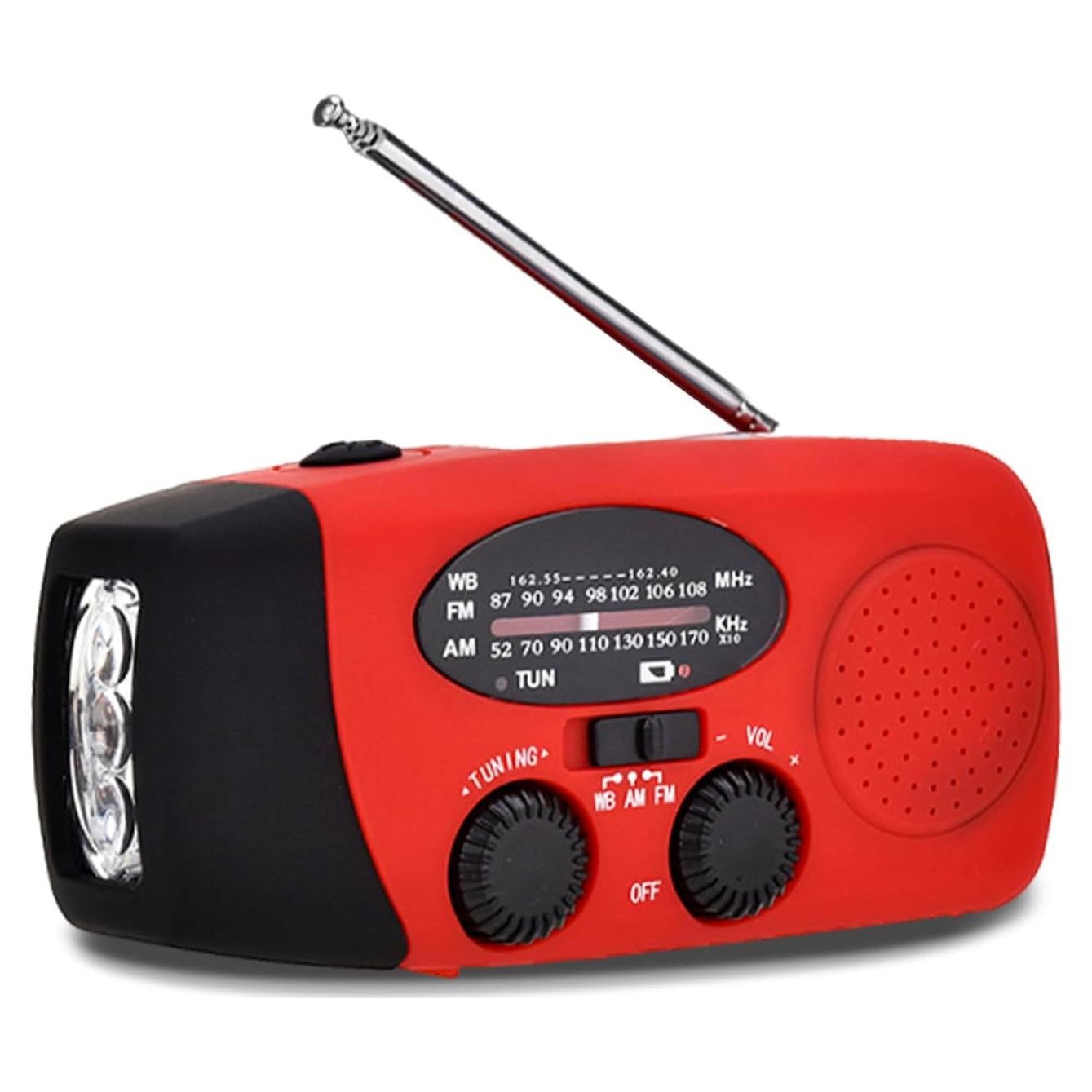 Radio de Manivela Semmorn AM/FM NOAA con Linterna LED 2600mAh