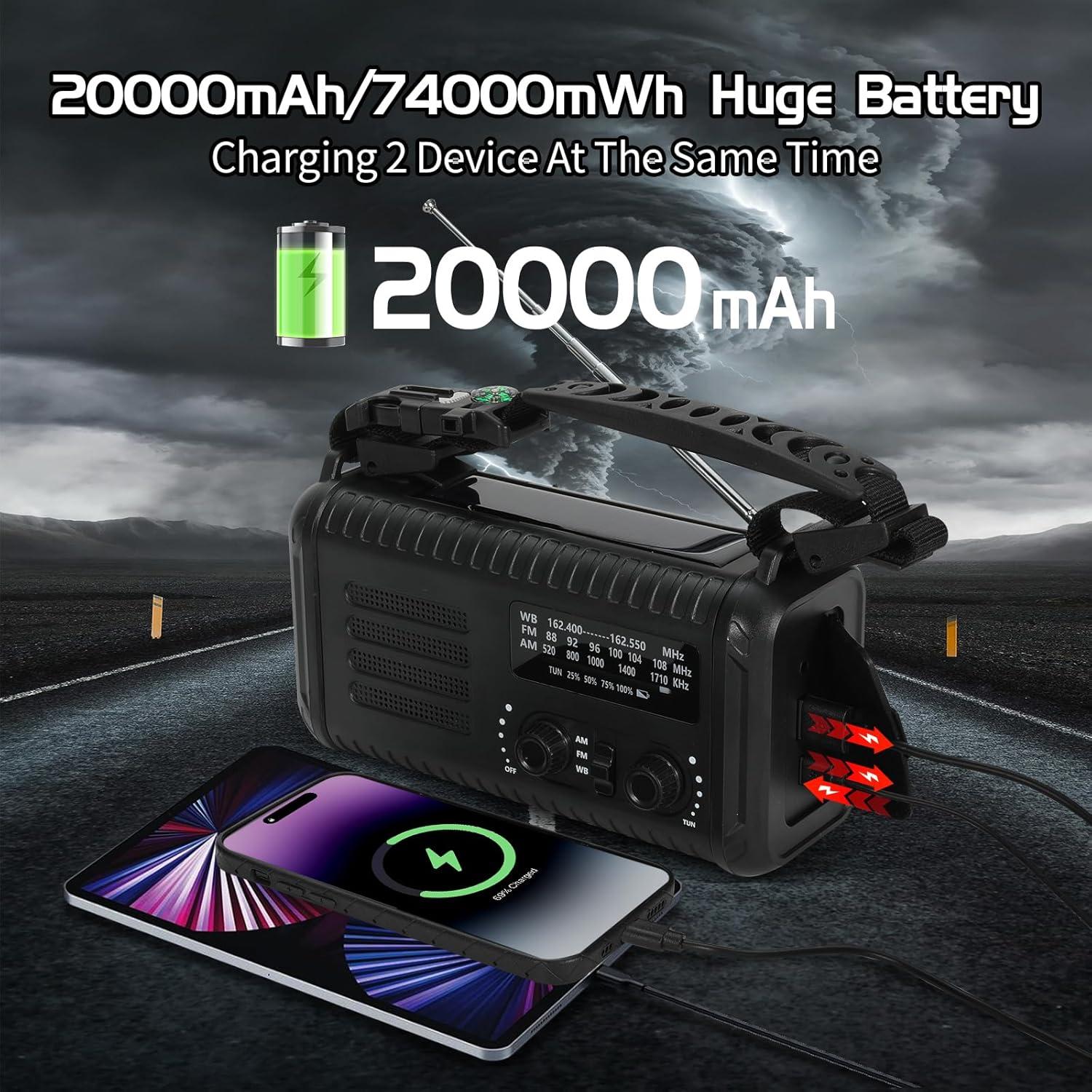 Radio Meteorológica de Emergencia Cepan Condor 1 20000mAh