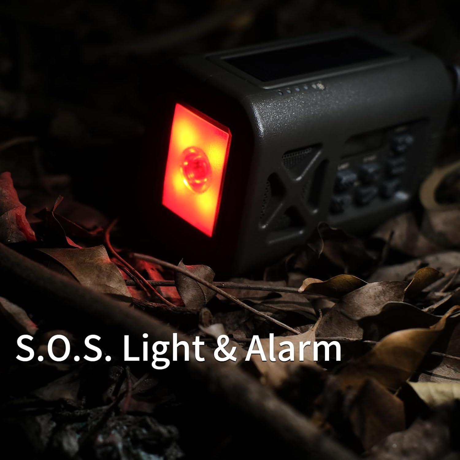 Radio Meteorológica de Emergencia Leehoos 3000mAh Verde