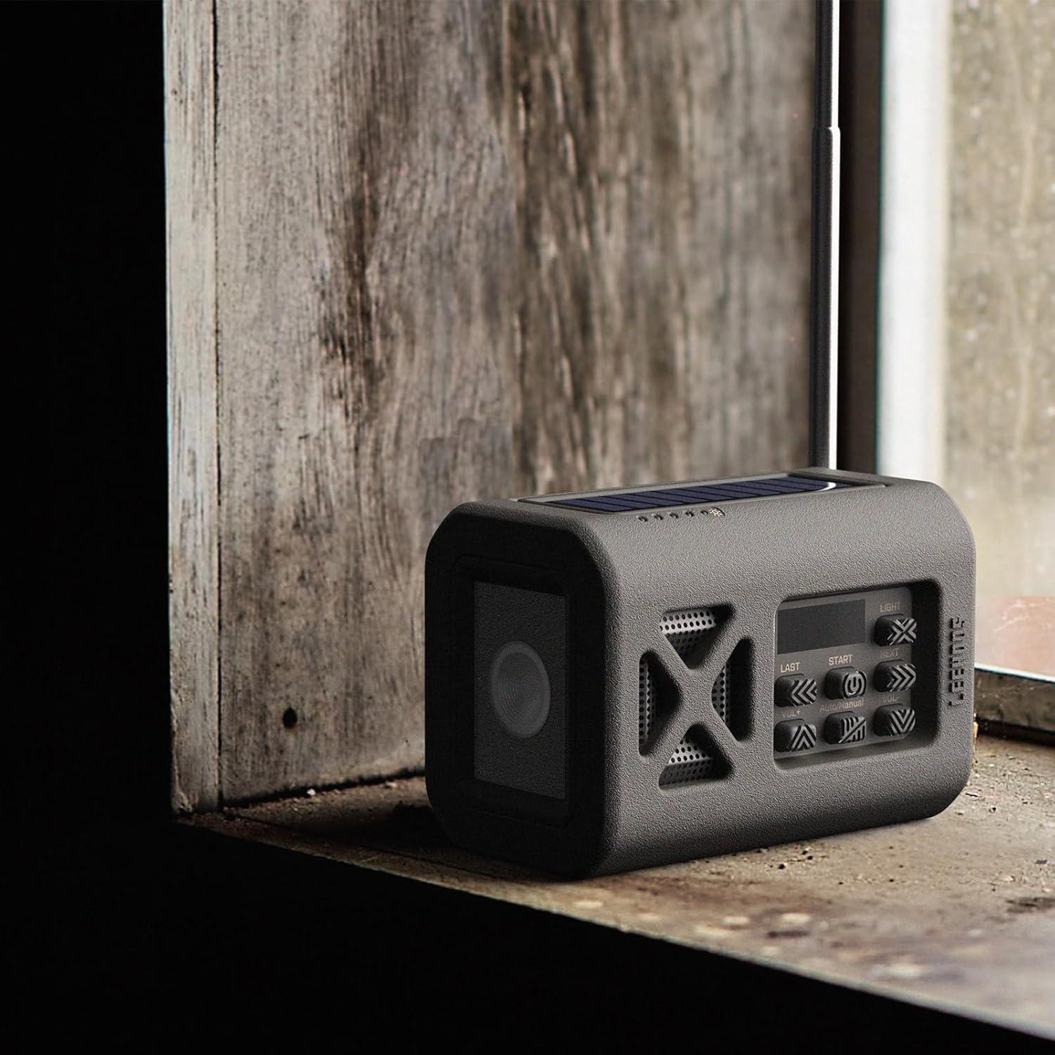 Radio Meteorológica de Emergencia Leehoos 3000mAh Verde