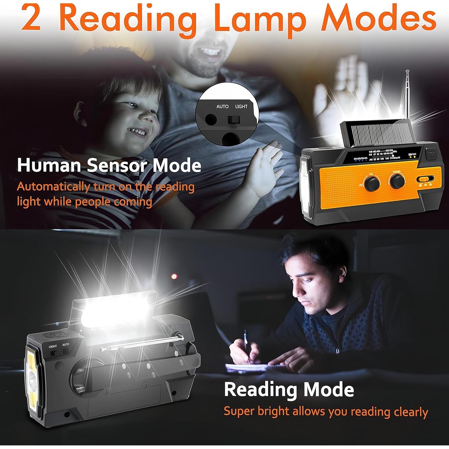 Radio de Emergencia MangePagar MA-091 Solar AM/FM NOAA