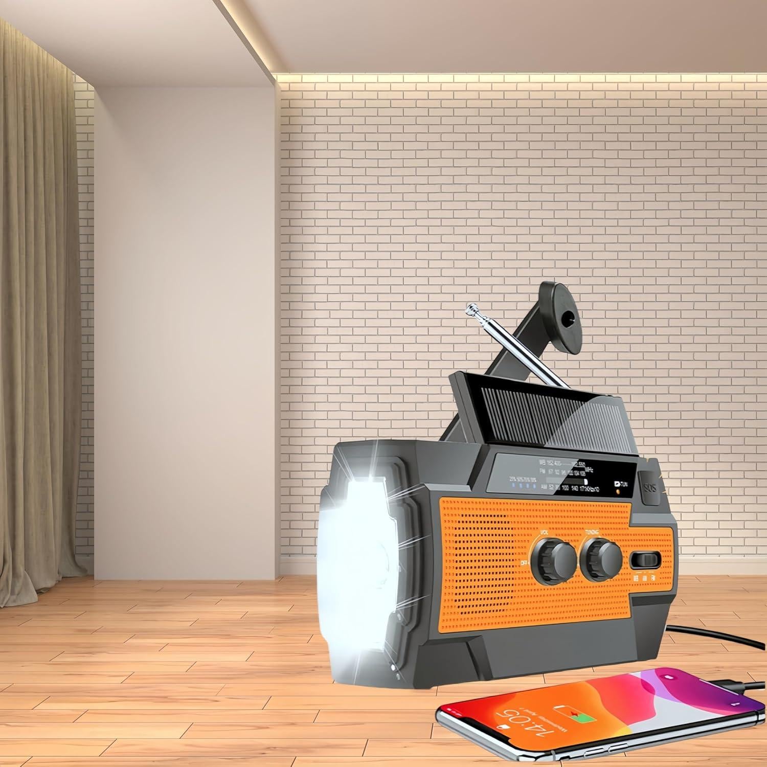 Radio de Emergencia MangePagar MA-091 Solar AM/FM NOAA