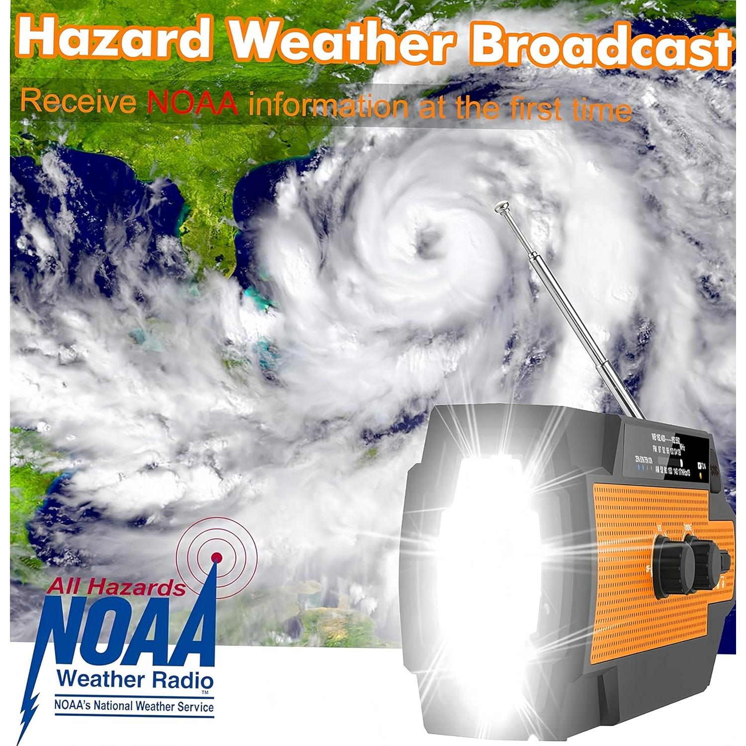 Radio de Emergencia MangePagar MA-091 Solar AM/FM NOAA