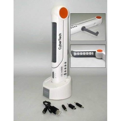 Lámpara Solar de Emergencia CyberTech XN-609 con Radio y Cargador