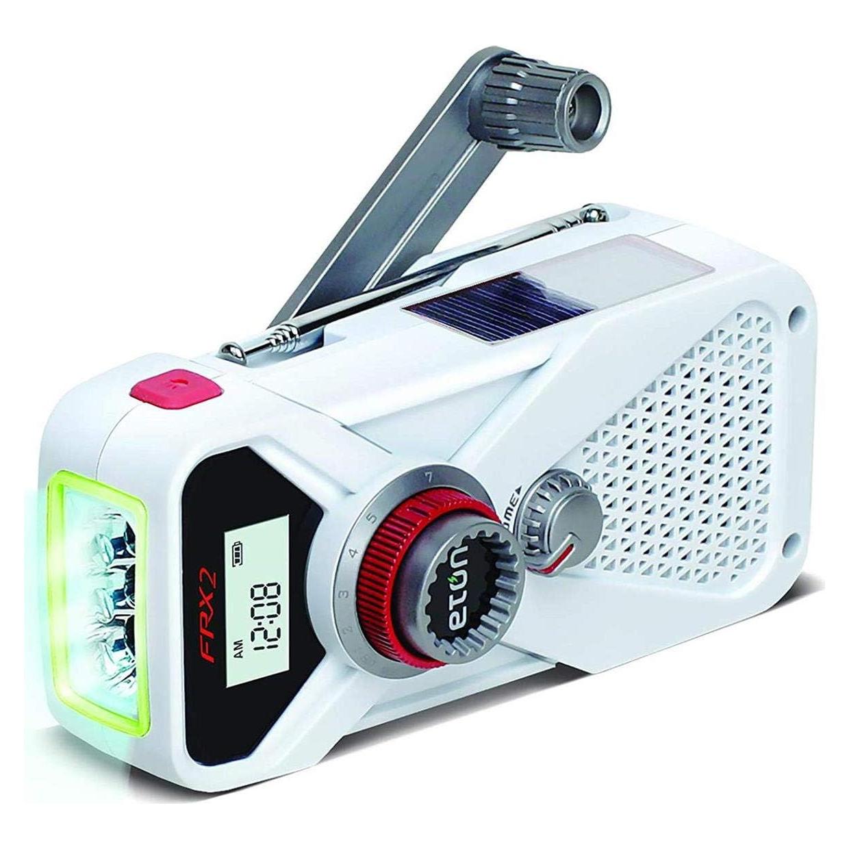 Eton American Red Cross FRX2 Hand Turbine AM/FM/NOAA Weather Radio with USB Smartphone Charger and LED Flashlight