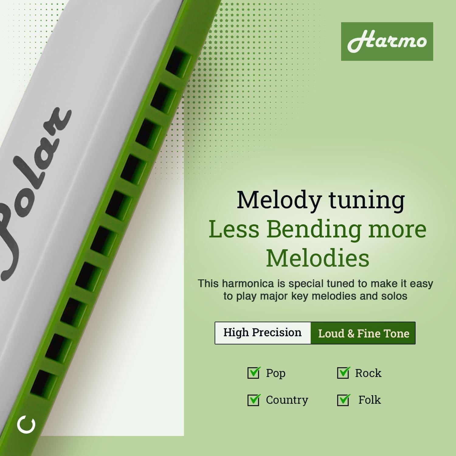 Armónica Diatónica Harmo Melodía Polar Clave de C 2 Octavas