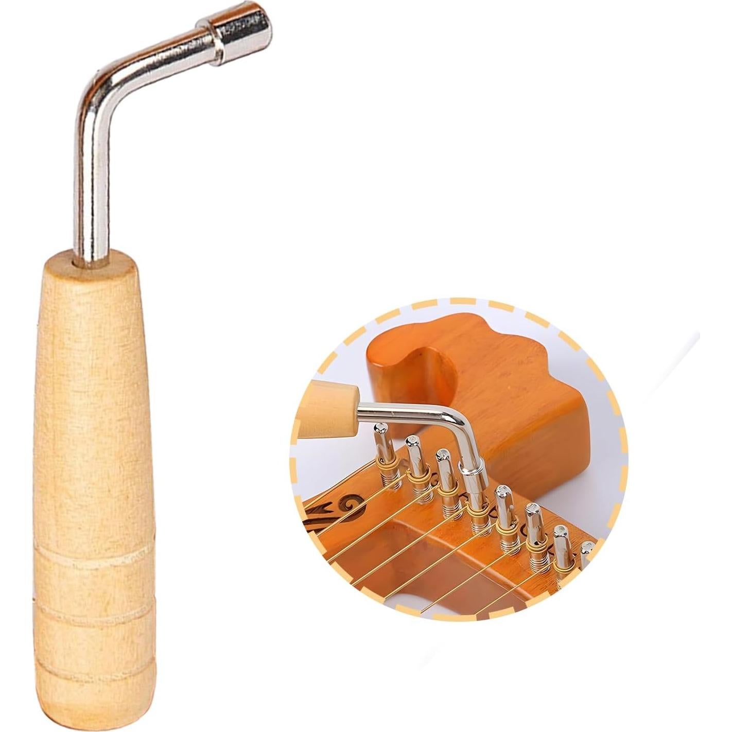 Llave de Afinación Hordion para Piano y Arpa - Acero y Madera