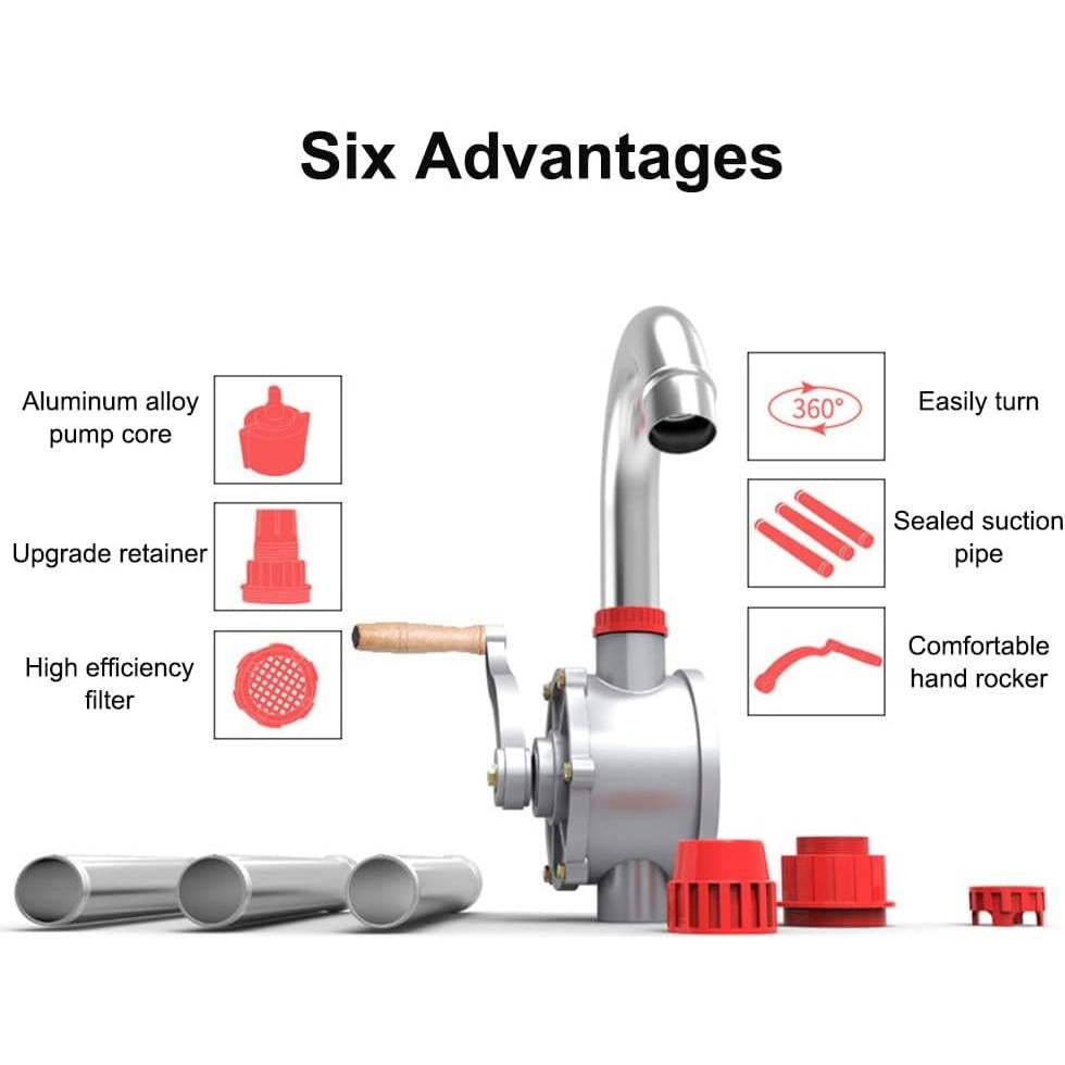 Bomba de Drum Manual LYCARESUN 15-55 Galones Aluminio