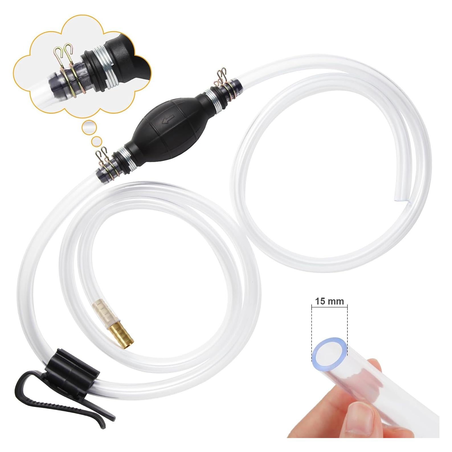 Bomba de Sifón Manual H-veenjor para Gasolina y Aceite 15mm