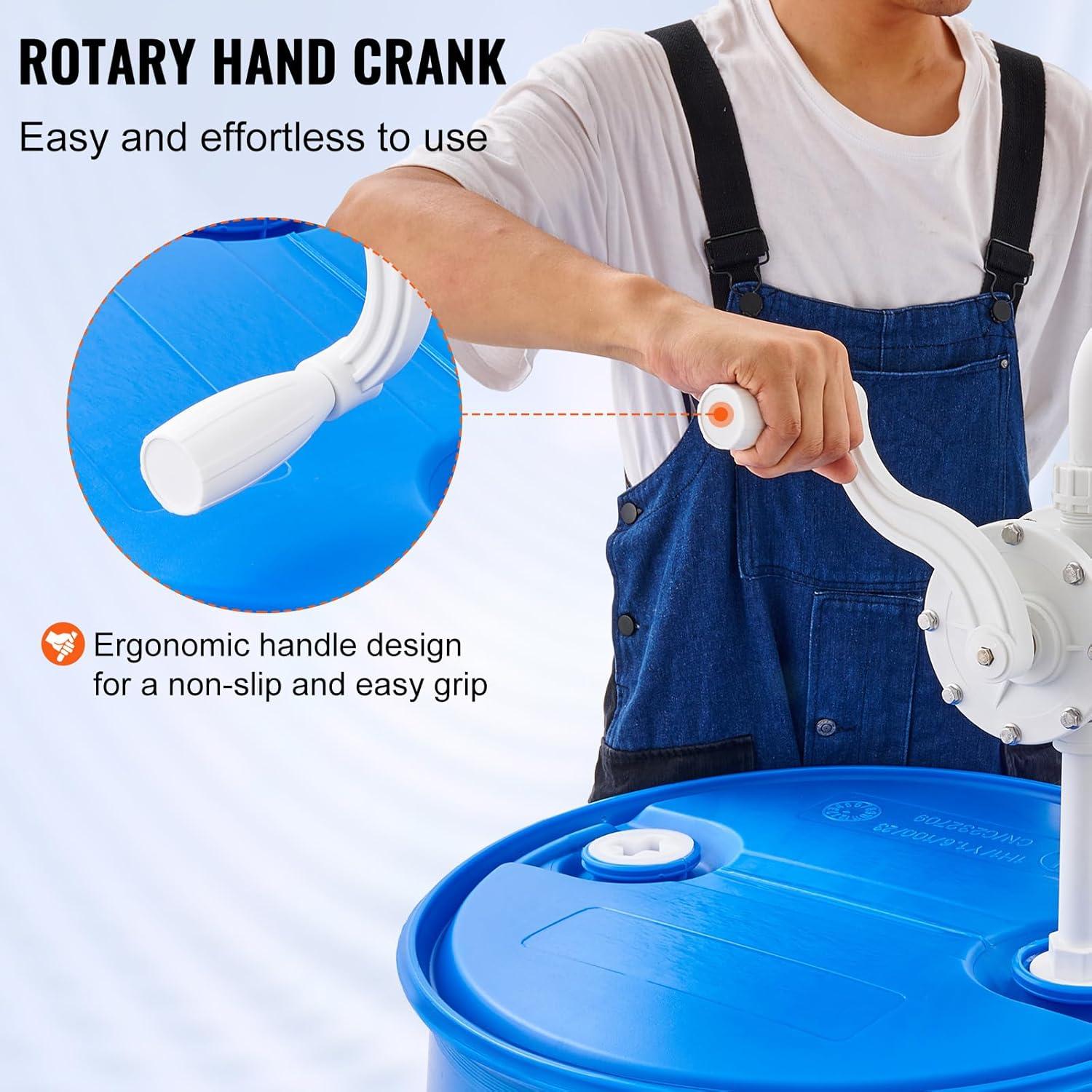 Bomba de Tambor VEVOR 24.6 LPM para Líquidos Corrosivos