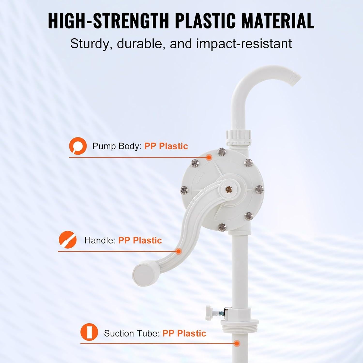 Bomba de Tambor VEVOR 24.6 LPM para Líquidos Corrosivos