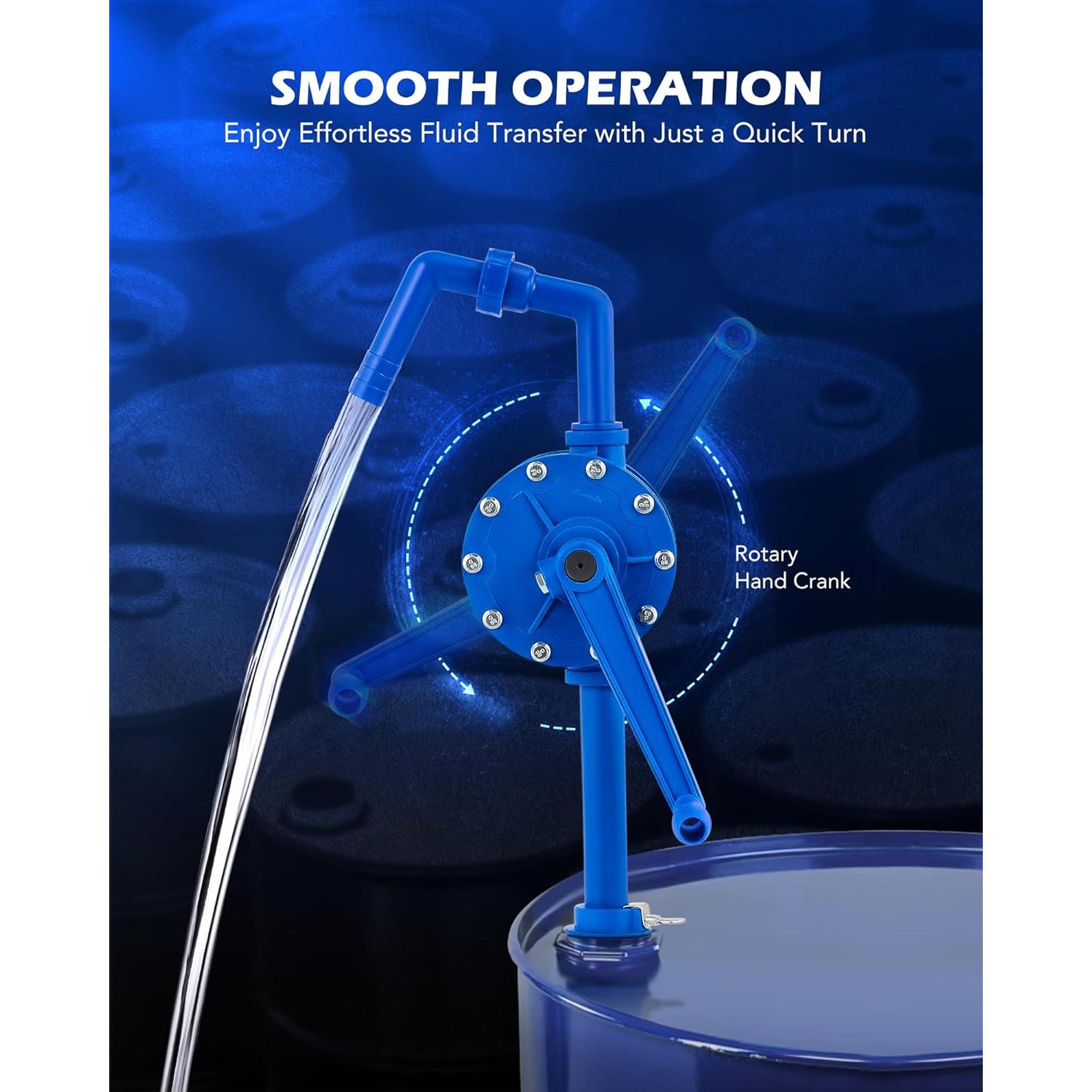 Bomba de tambor rotativa Orion Motor Tech 55 galones