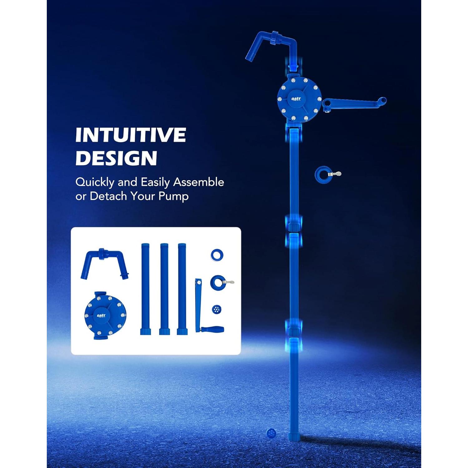 Bomba de tambor rotativa Orion Motor Tech 55 galones