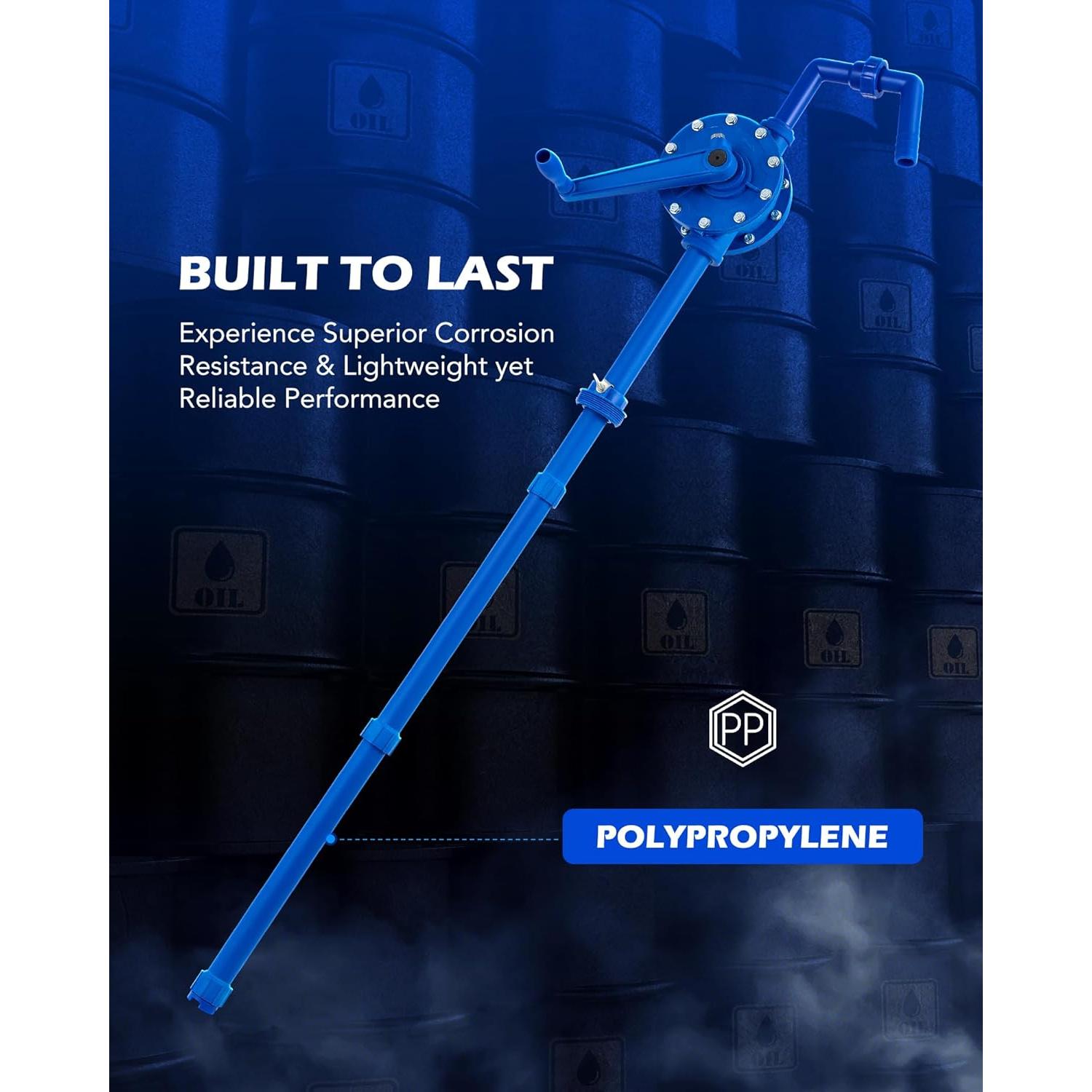 Bomba de tambor rotativa Orion Motor Tech 55 galones