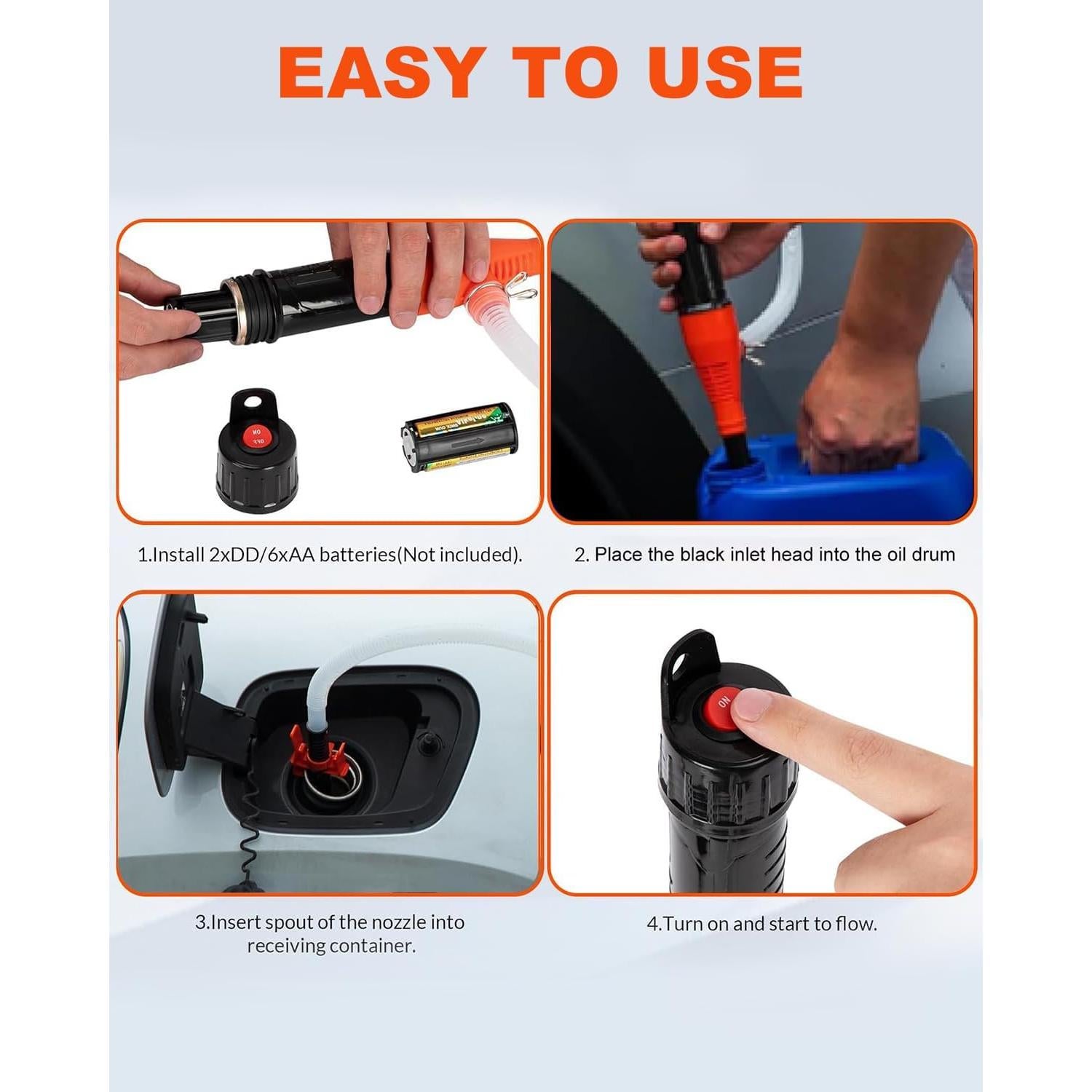 Bomba de Transferencia Eléctrica Portátil BestCosy 66459 2.4 GPM