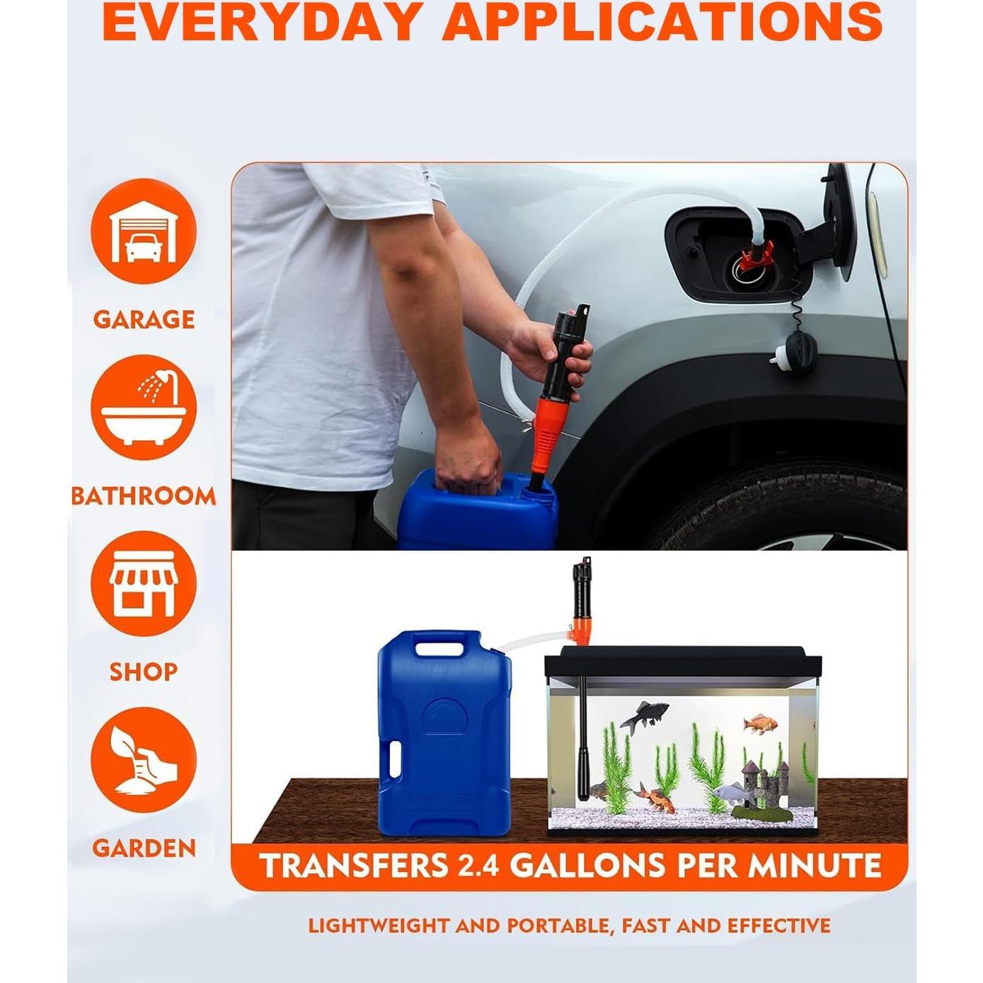 Bomba de Transferencia Eléctrica Portátil BestCosy 66459 2.4 GPM