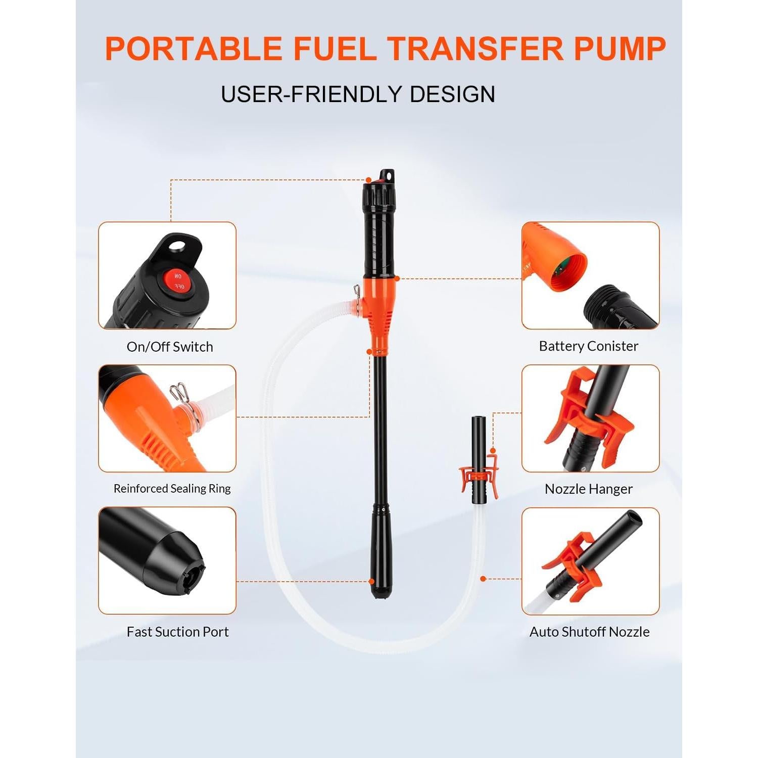 Bomba de Transferencia Eléctrica Portátil BestCosy 66459 2.4 GPM