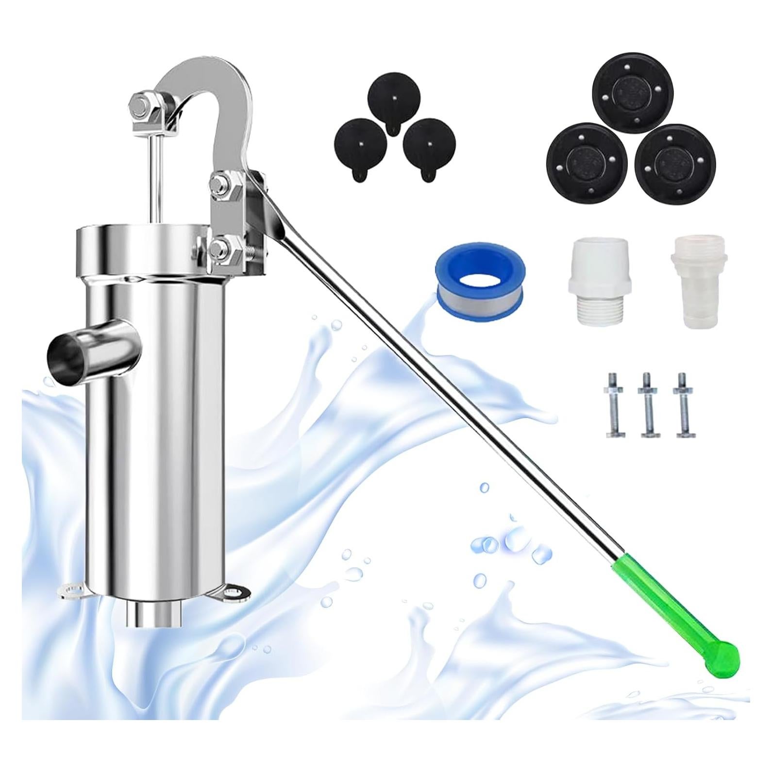 Bomba de agua manual Timiland de acero inoxidable 10m