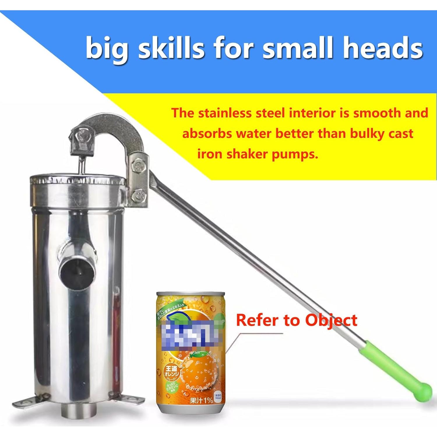 Bomba de agua manual Timiland de acero inoxidable 10m