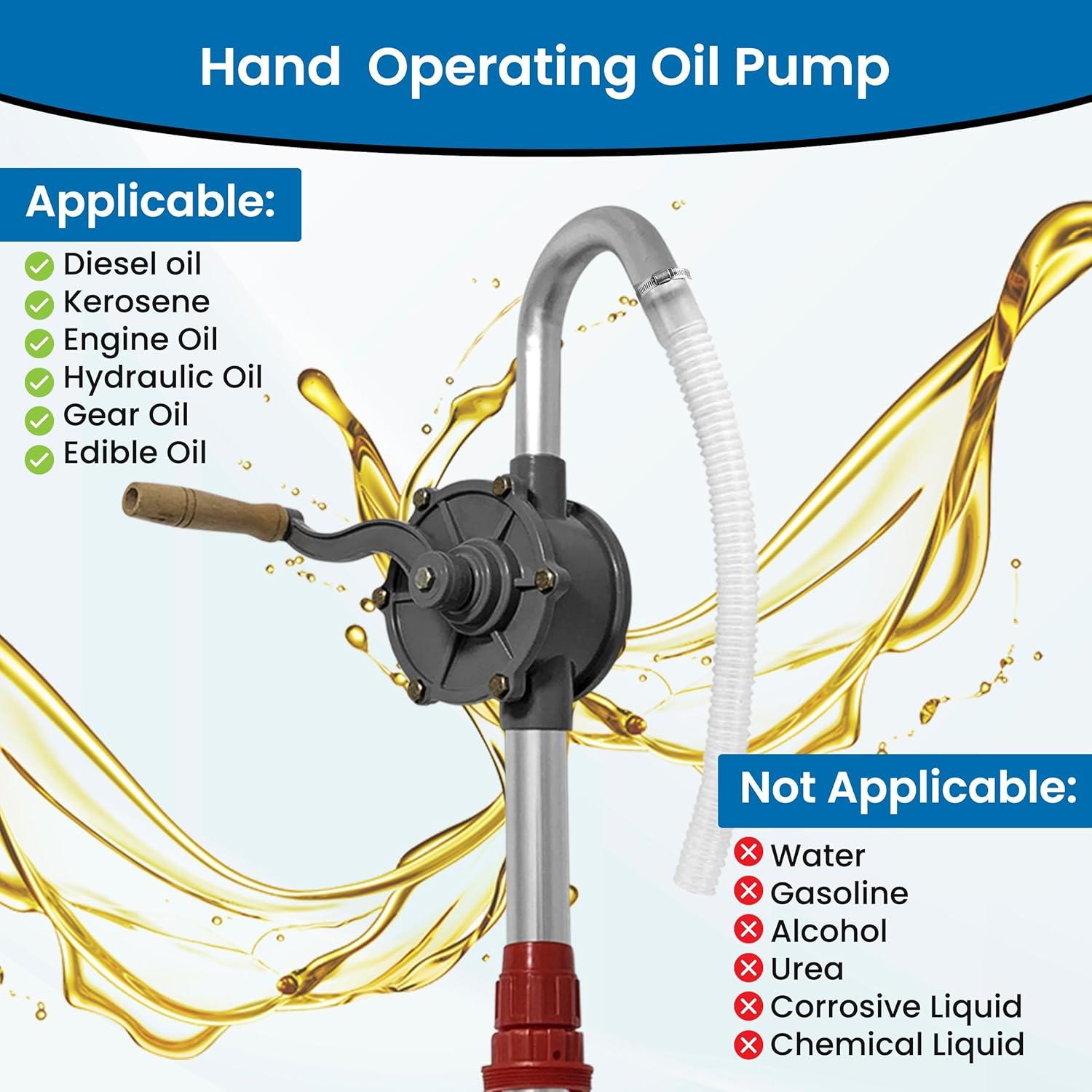 Bomba de tambor manual BELLIMA 5-55 galones aluminio