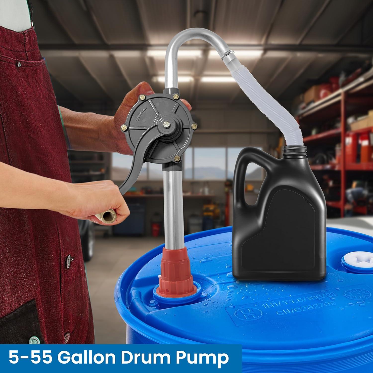 Bomba de tambor manual BELLIMA 5-55 galones aluminio