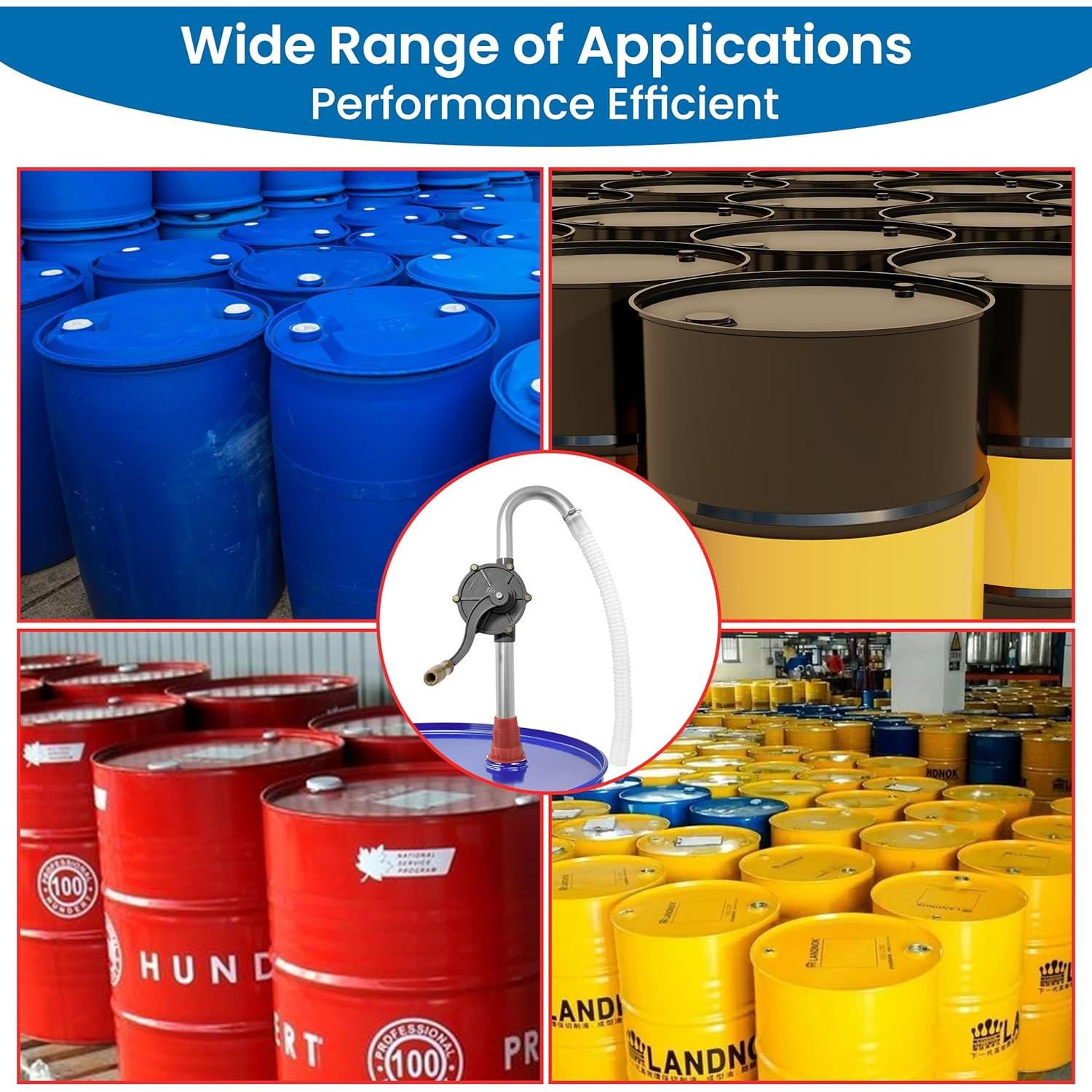 Bomba de tambor manual BELLIMA 5-55 galones aluminio