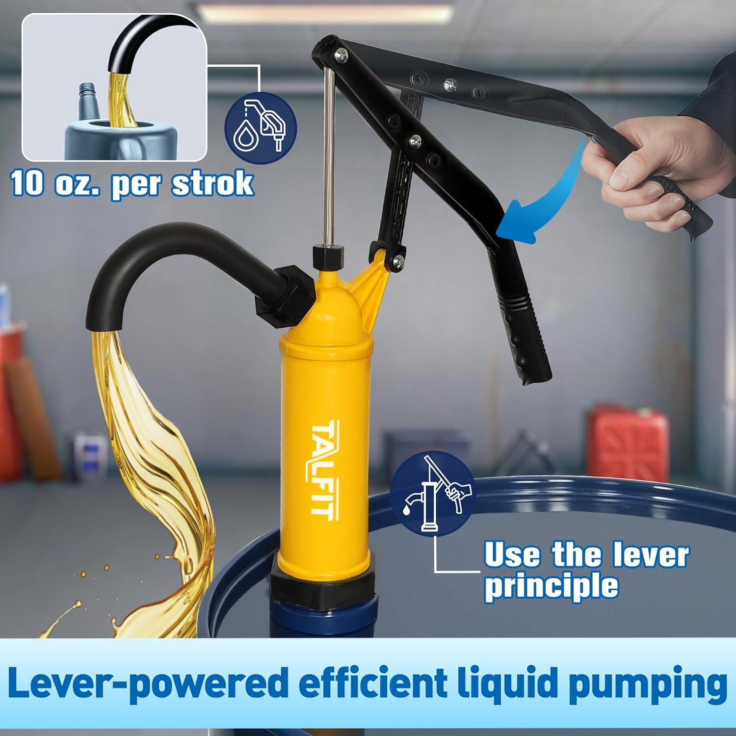 Bomba de Barril TALFIT 55 Galones PP Reforzado Alta Resistencia