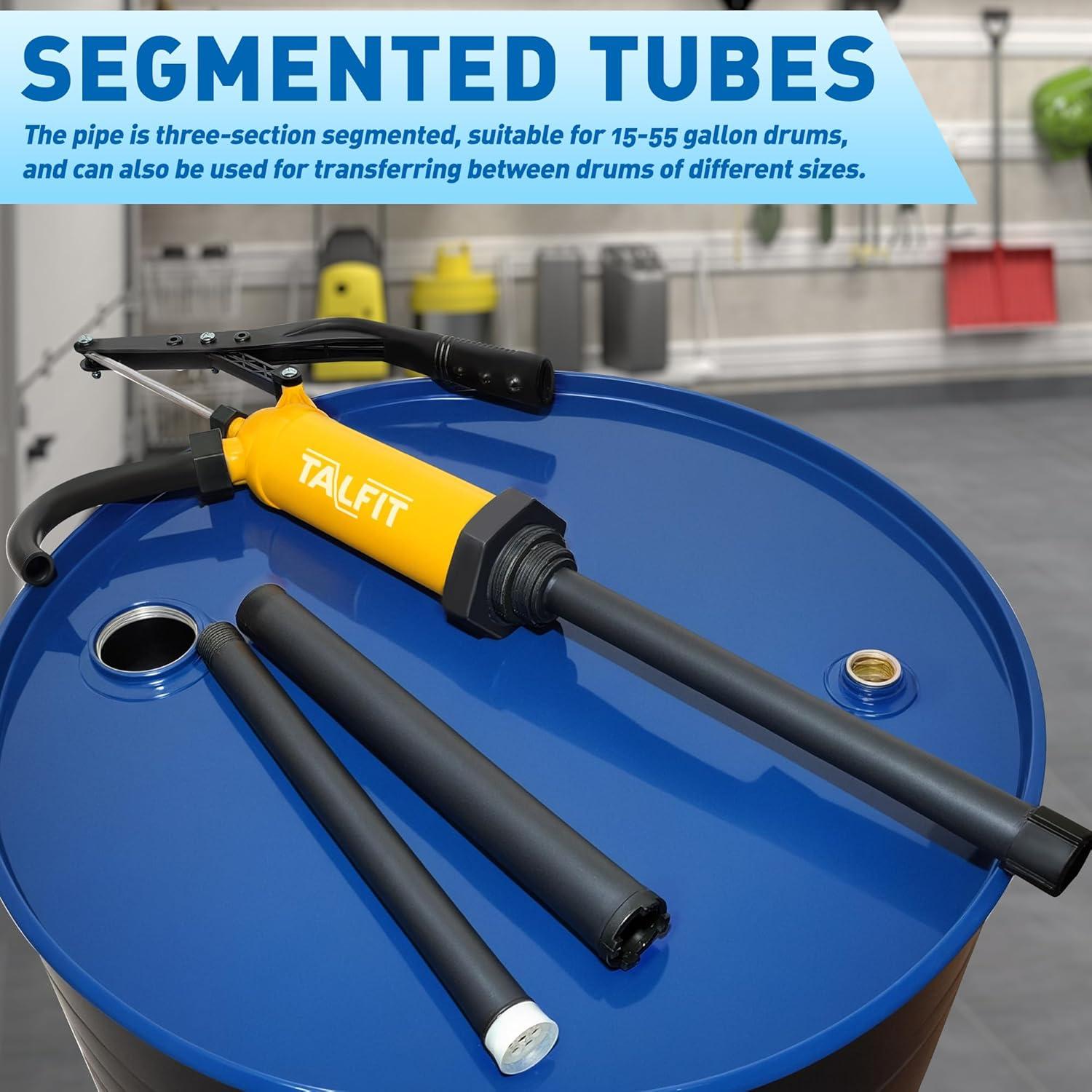 Bomba de Barril TALFIT 55 Galones PP Reforzado Alta Resistencia