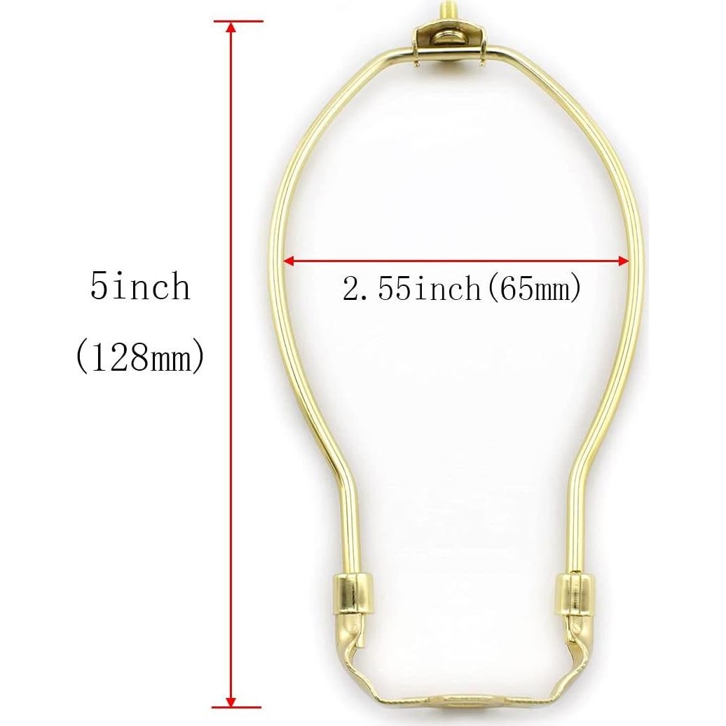 Soporte de Pantalla de Lámpara MARRTEUM 12.7cm Dorado 2set