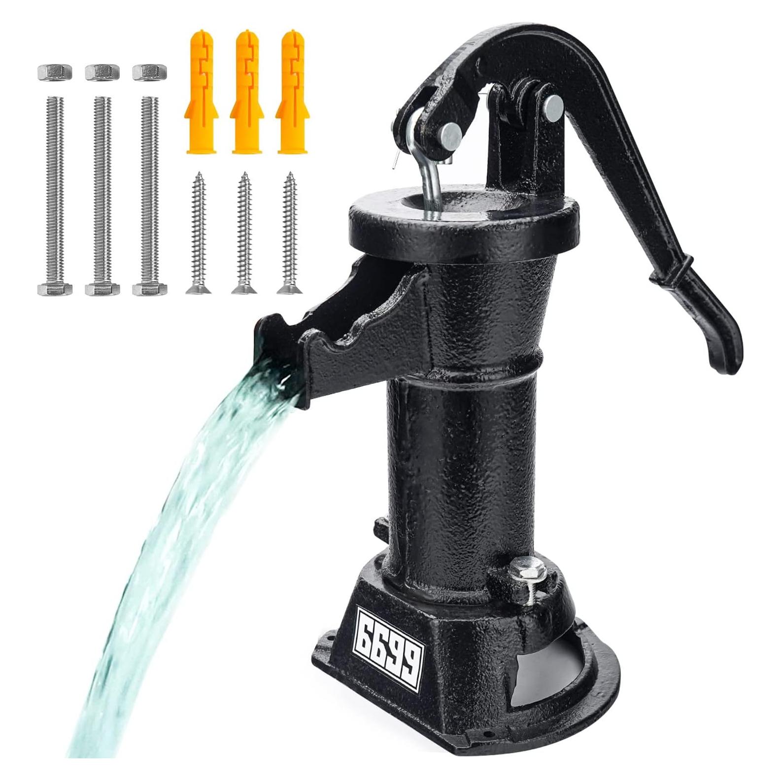 Bomba de Pozo Manual Hierro Fundido SWP 300 7.62m Jardín