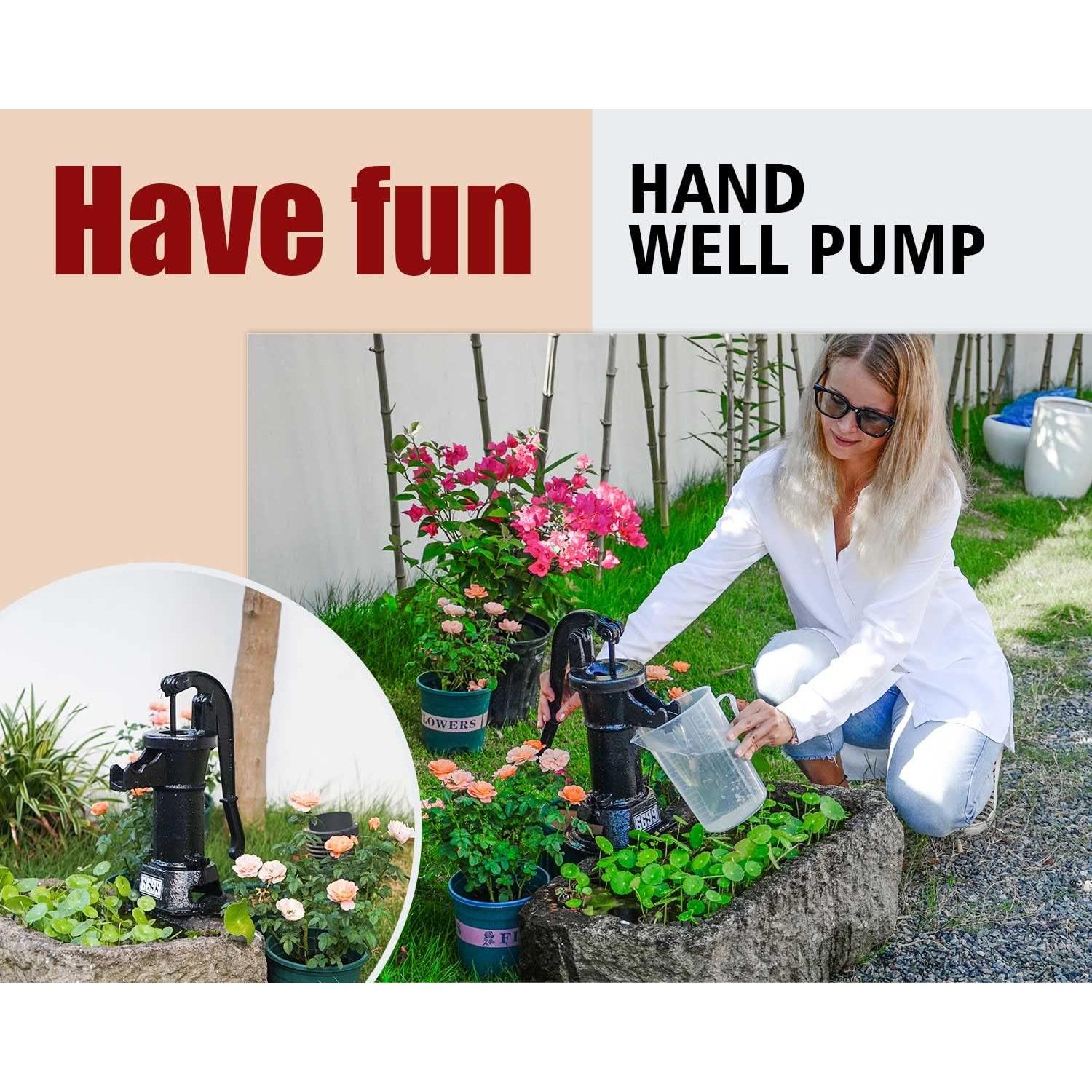 Bomba de Pozo Manual Hierro Fundido SWP 300 7.62m Jardín