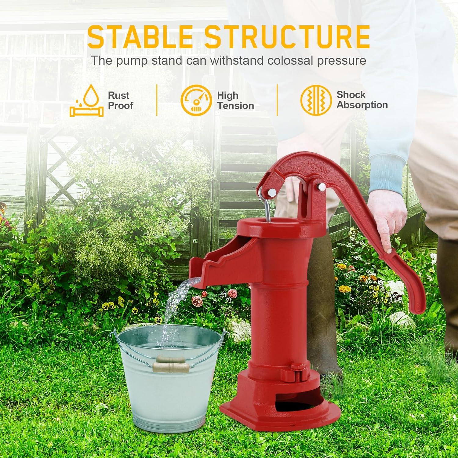 Bomba de Pozo Manual SAMGER de Hierro Fundido 7.62m