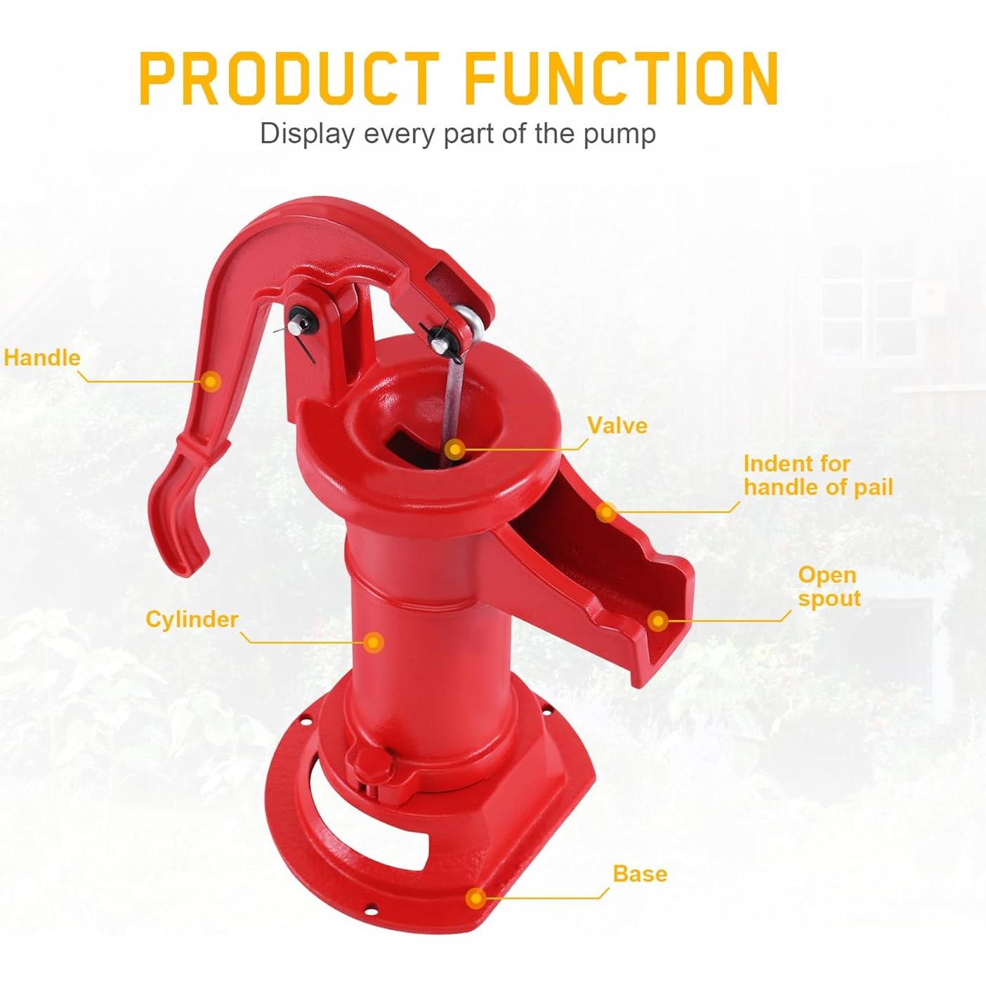 Bomba de Pozo Manual SAMGER de Hierro Fundido 7.62m