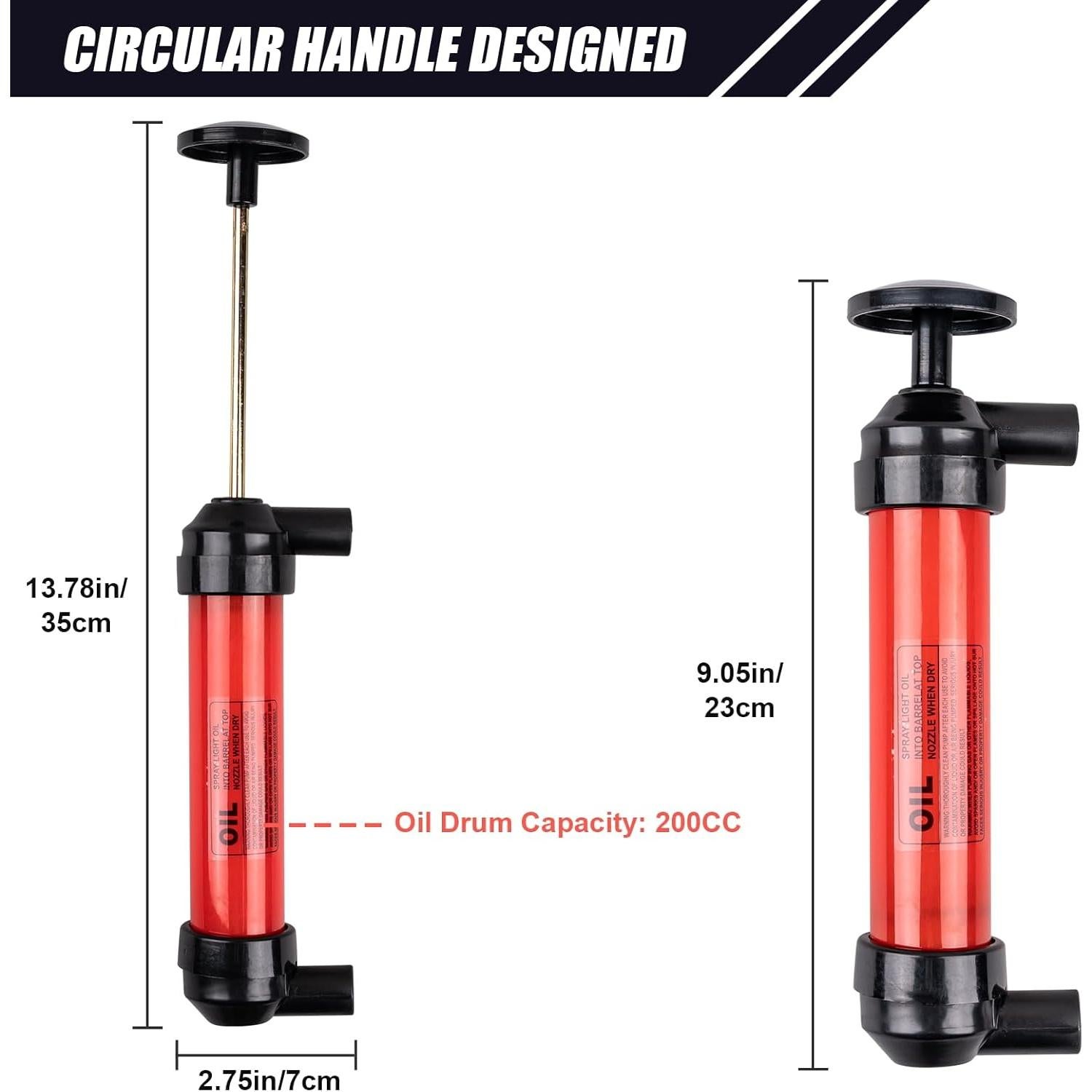 Bomba de Sifón Manual Siasky para Transferencia de Líquidos 12L/min