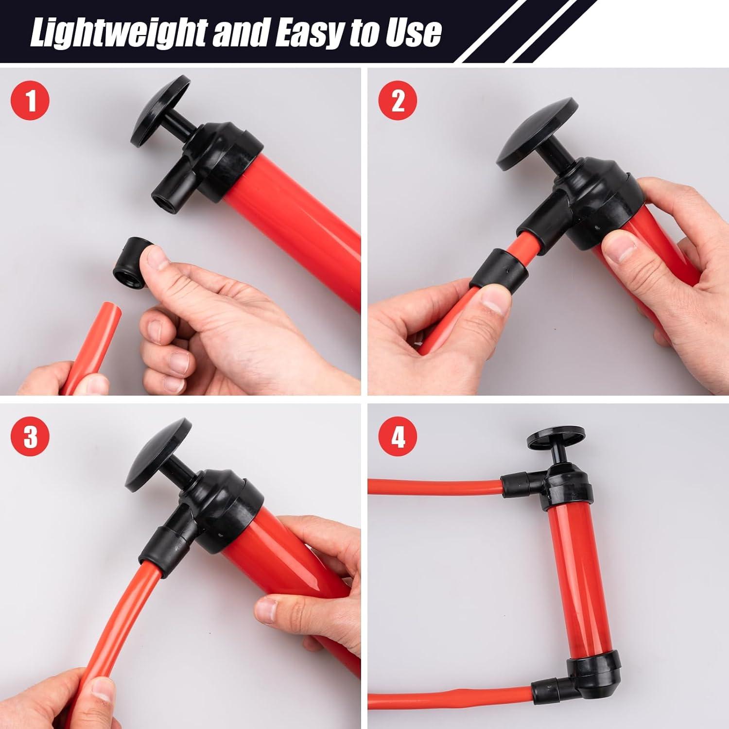 Bomba de Sifón Manual Siasky para Transferencia de Líquidos 12L/min